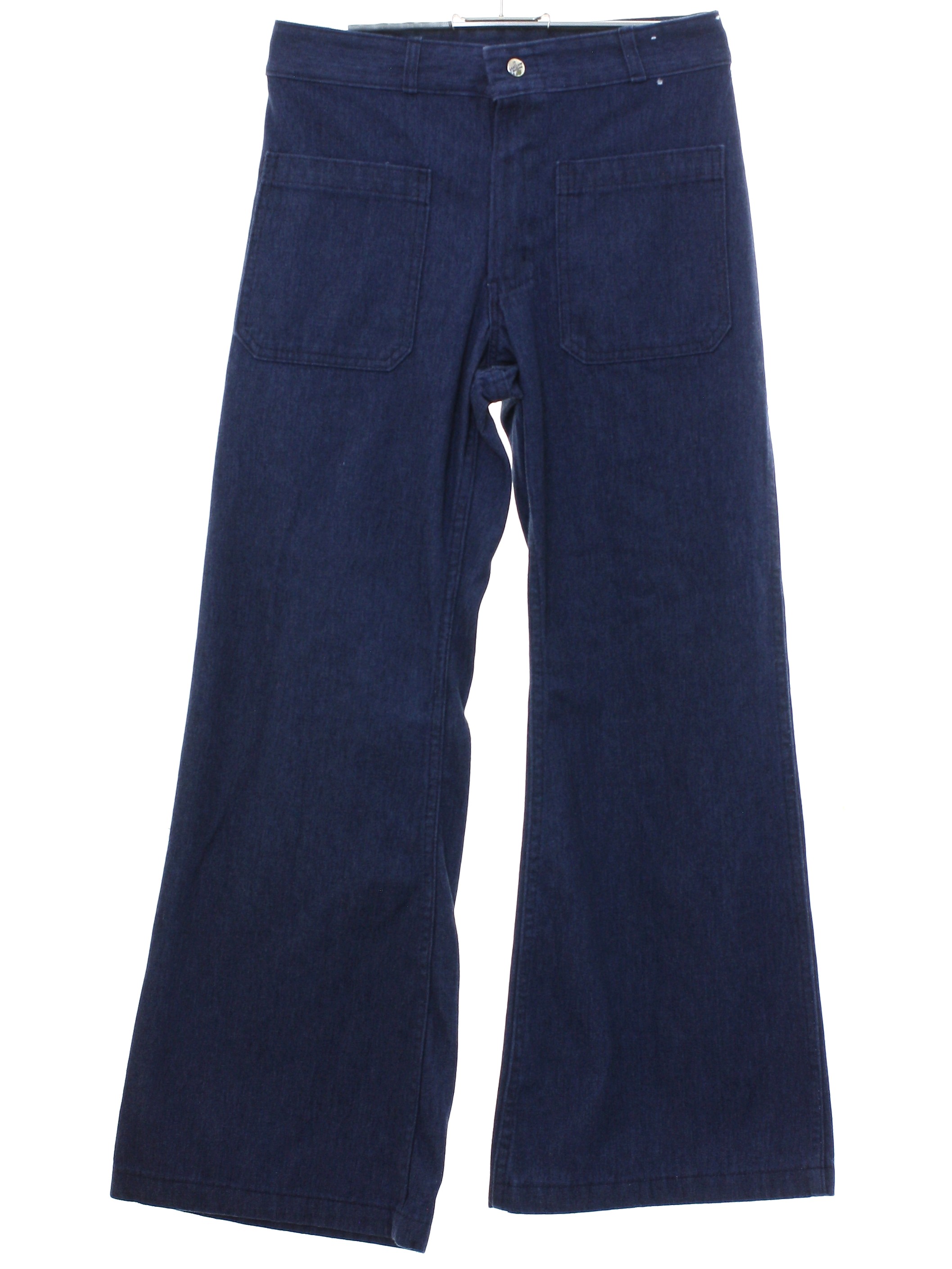 Vintage 1970's Bellbottom Pants: 70s style -Seafarer- Unisex blue ...