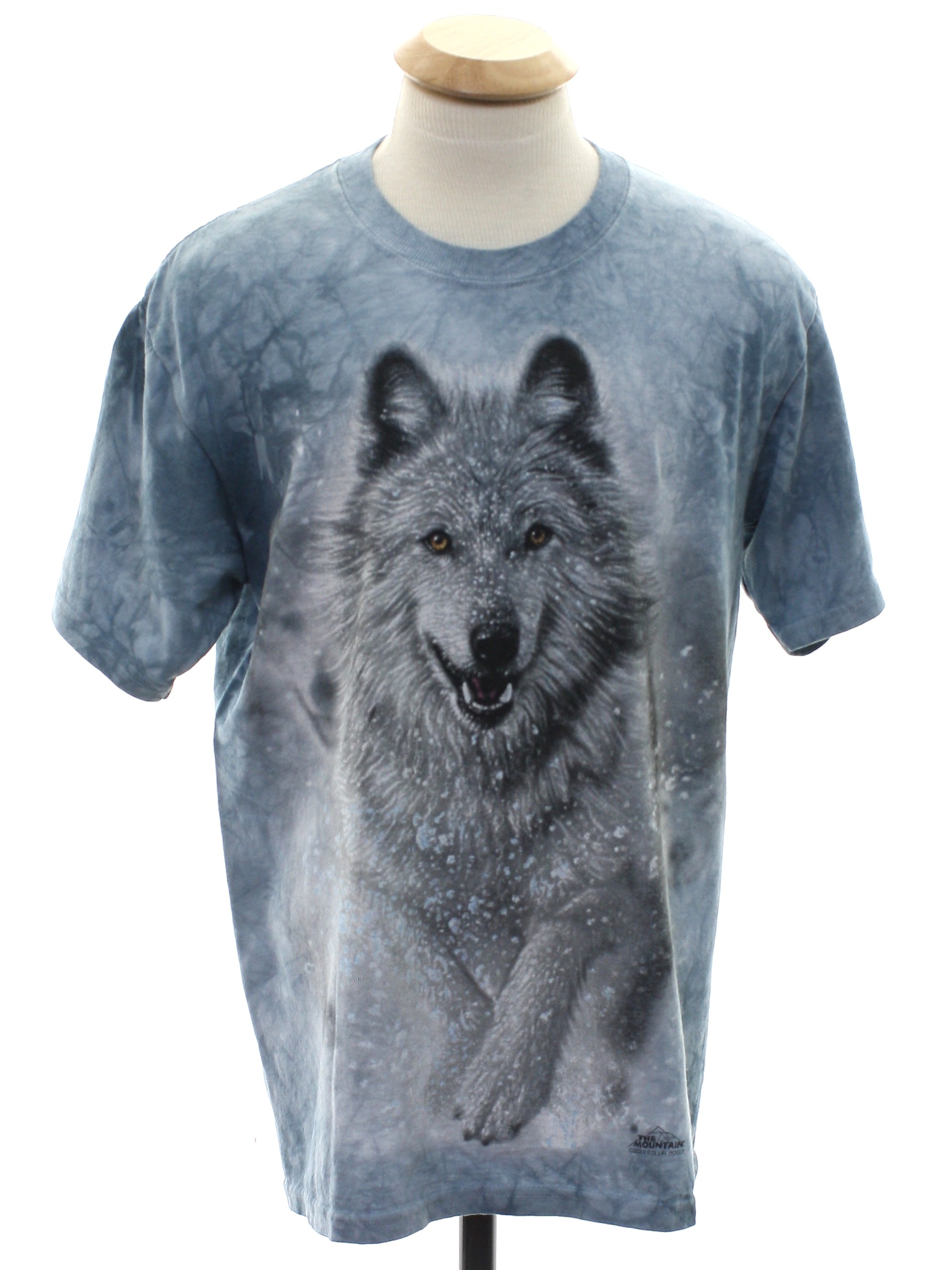 T Shirt: 90s -The Mountain- Unisex shades of mottled blue-gray ...