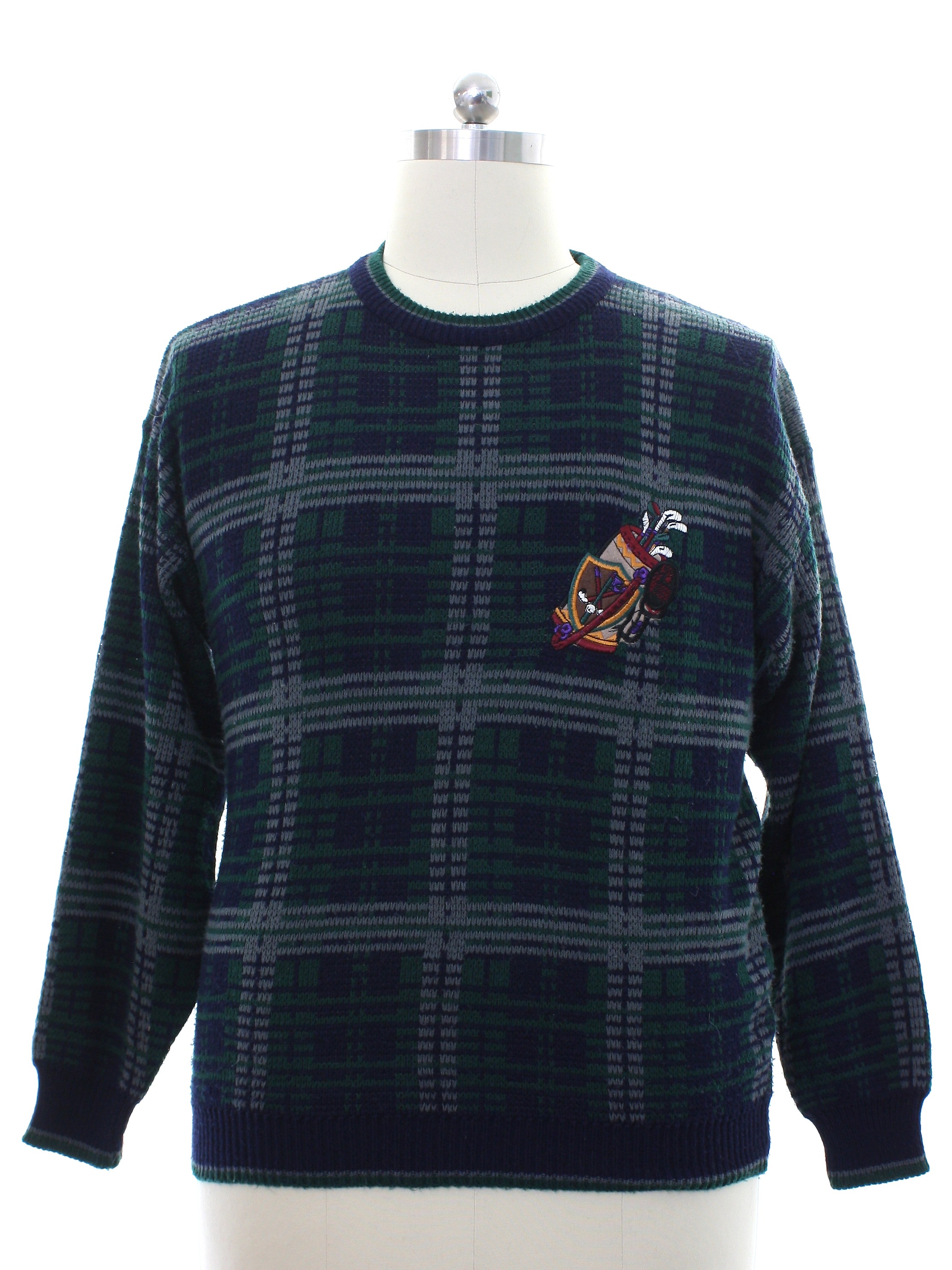 Robert Bruce 80's Vintage Sweater: 80s -Robert Bruce- Mens midnight ...