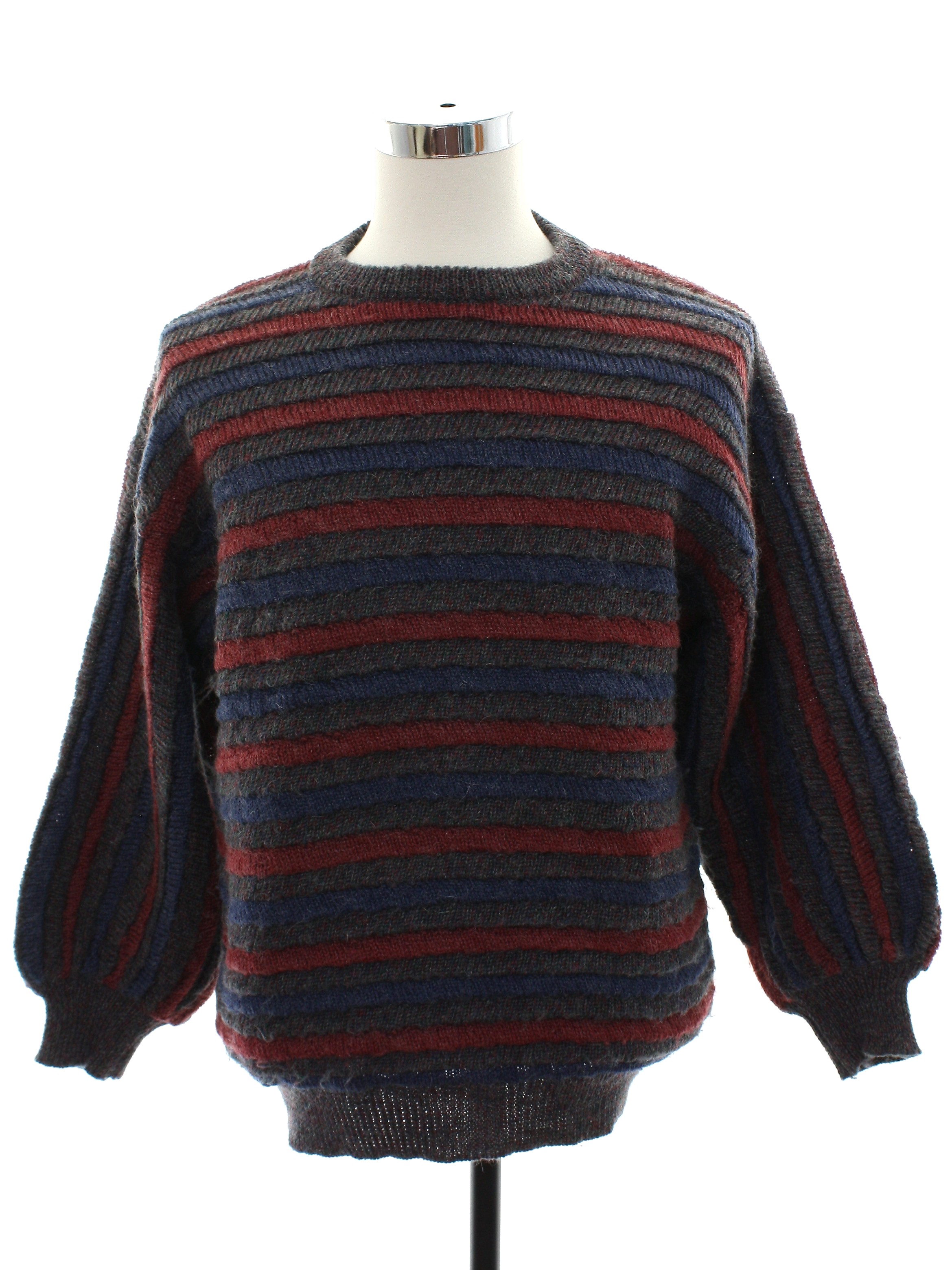 Vintage Salvatore Ferragamo Designer 1980s Sweater: 80s -Salvatore