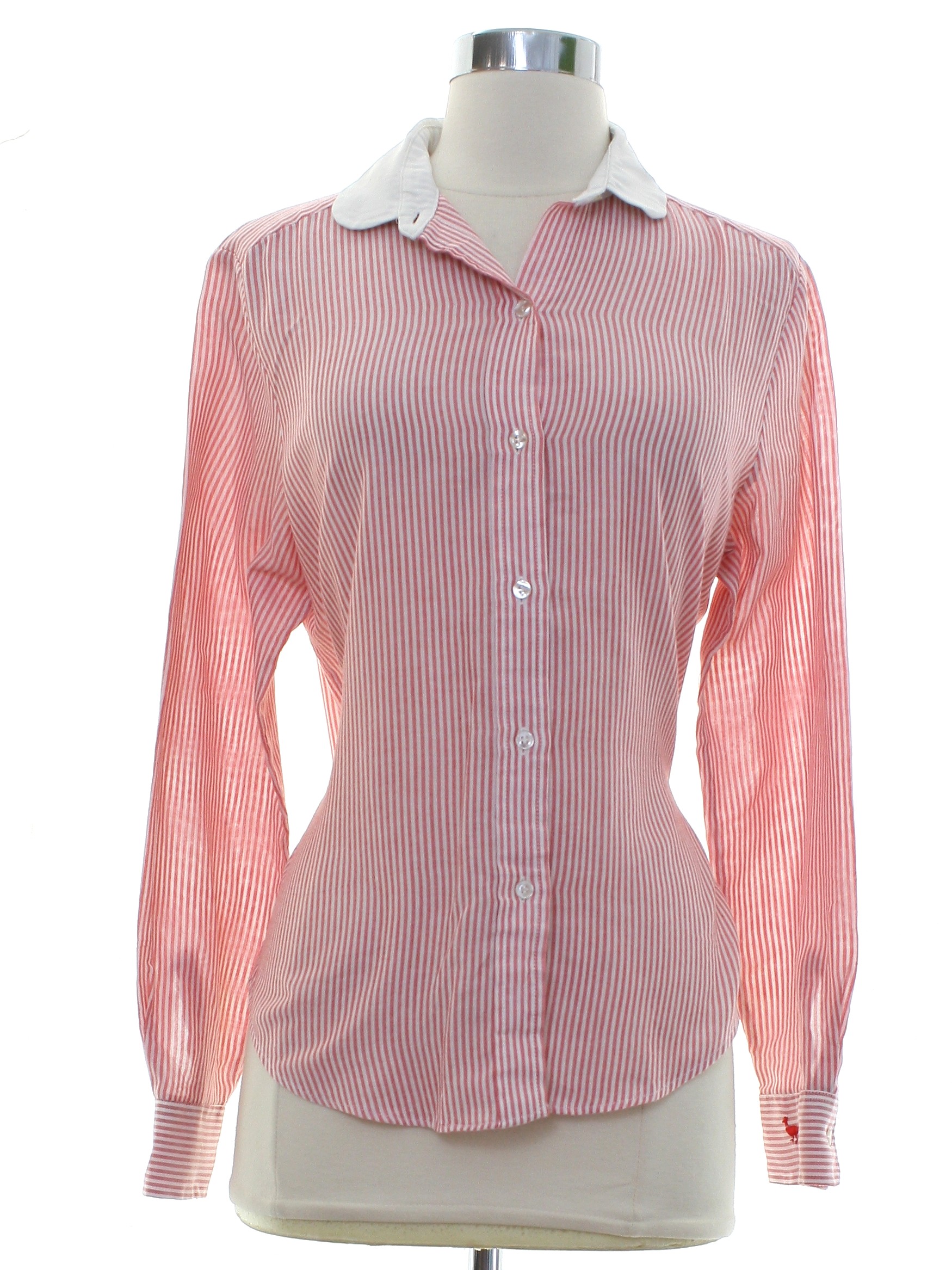 1980s Pheasant Hill Shirt: 80s -Pheasant Hill- Womens dusty red and ...