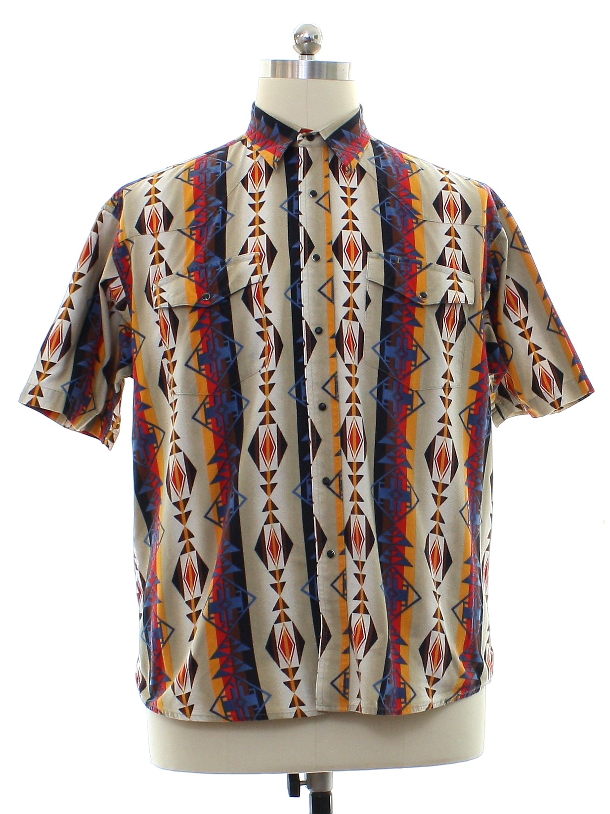 southwestern style mens shirts