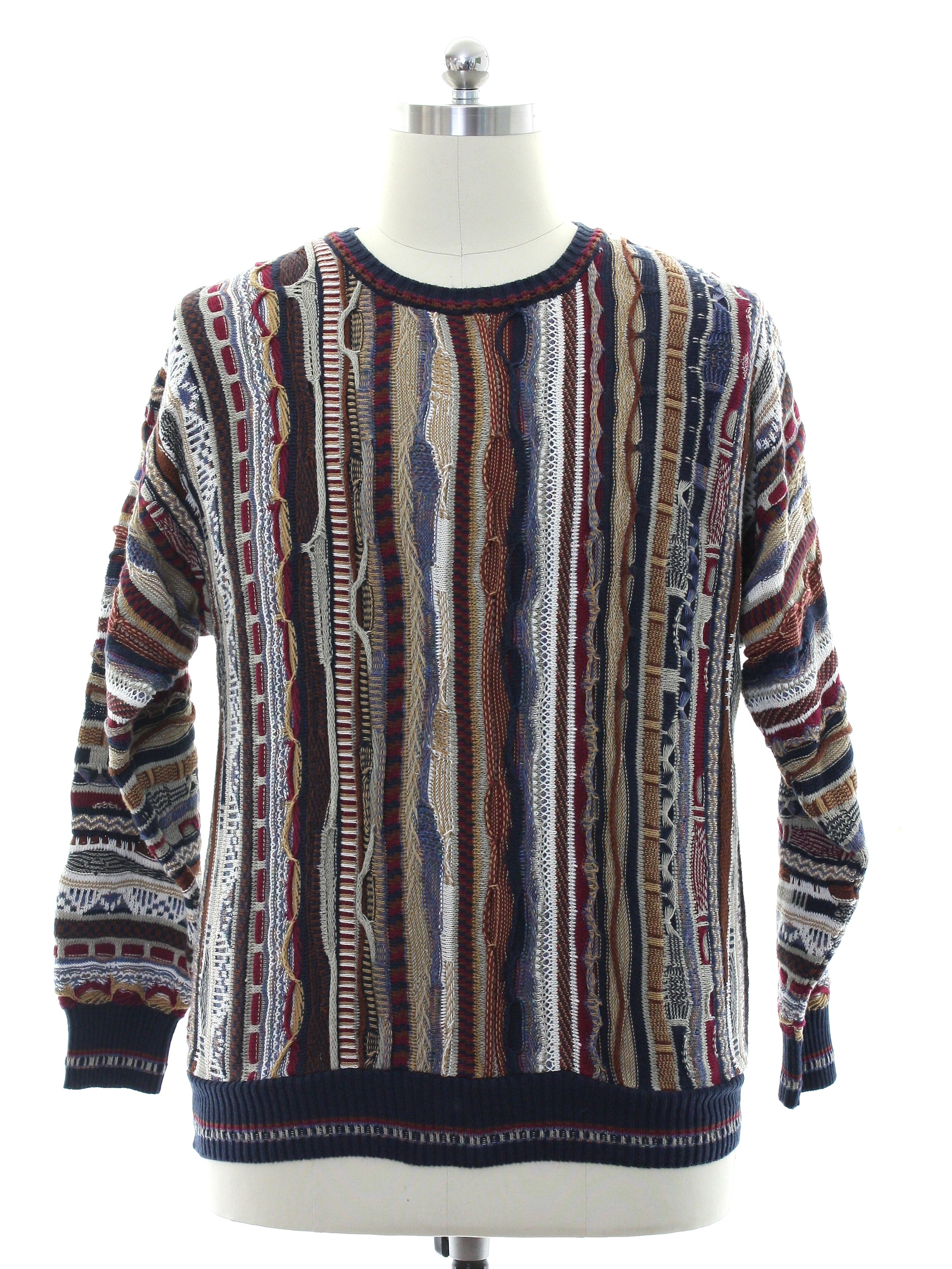 Vintage 1980's Sweater: 80s style (made in 90s) -RoundTree and Yorke ...