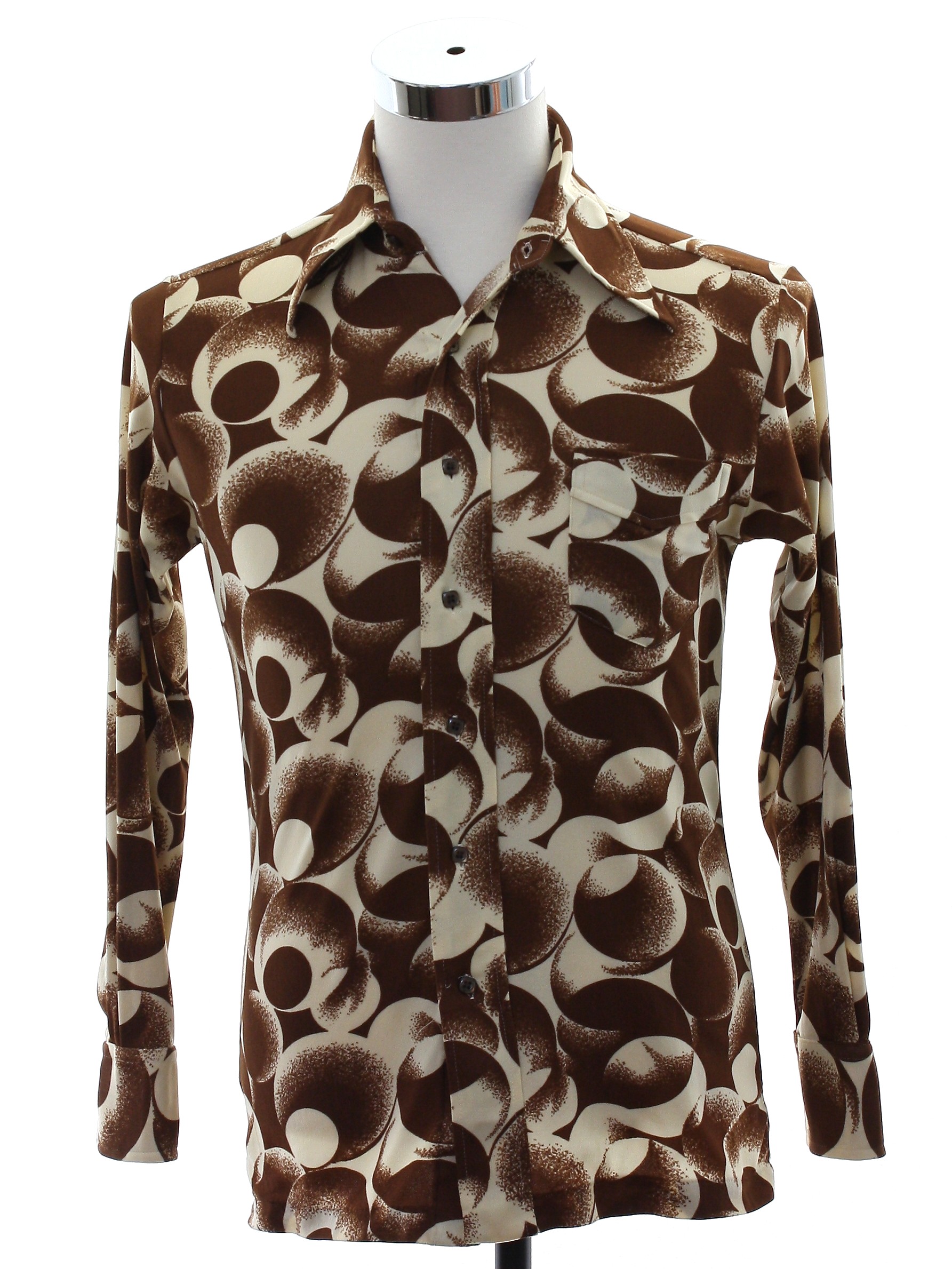 Vintage By Martini Seventies Print Disco Shirt: 70s -By Martini- Mens ...