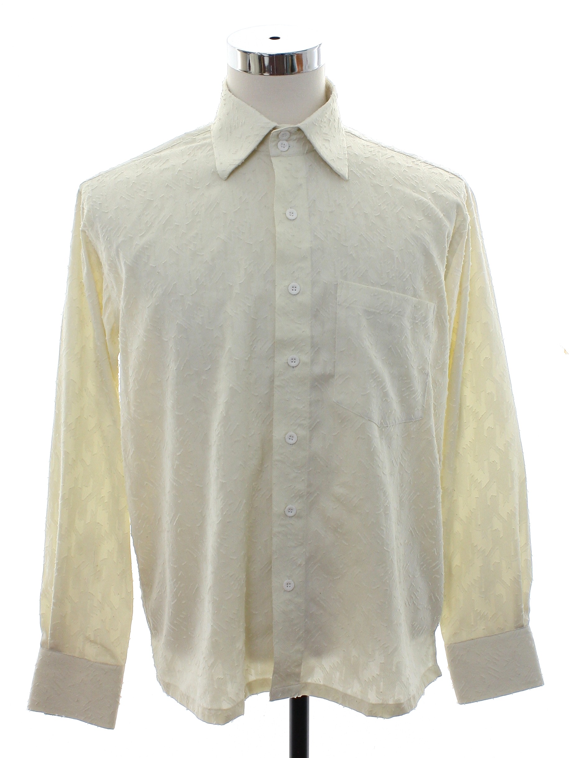 Download Retro 1990's Shirt (Cairo) : 90s -Cairo- Mens ivory silk ...