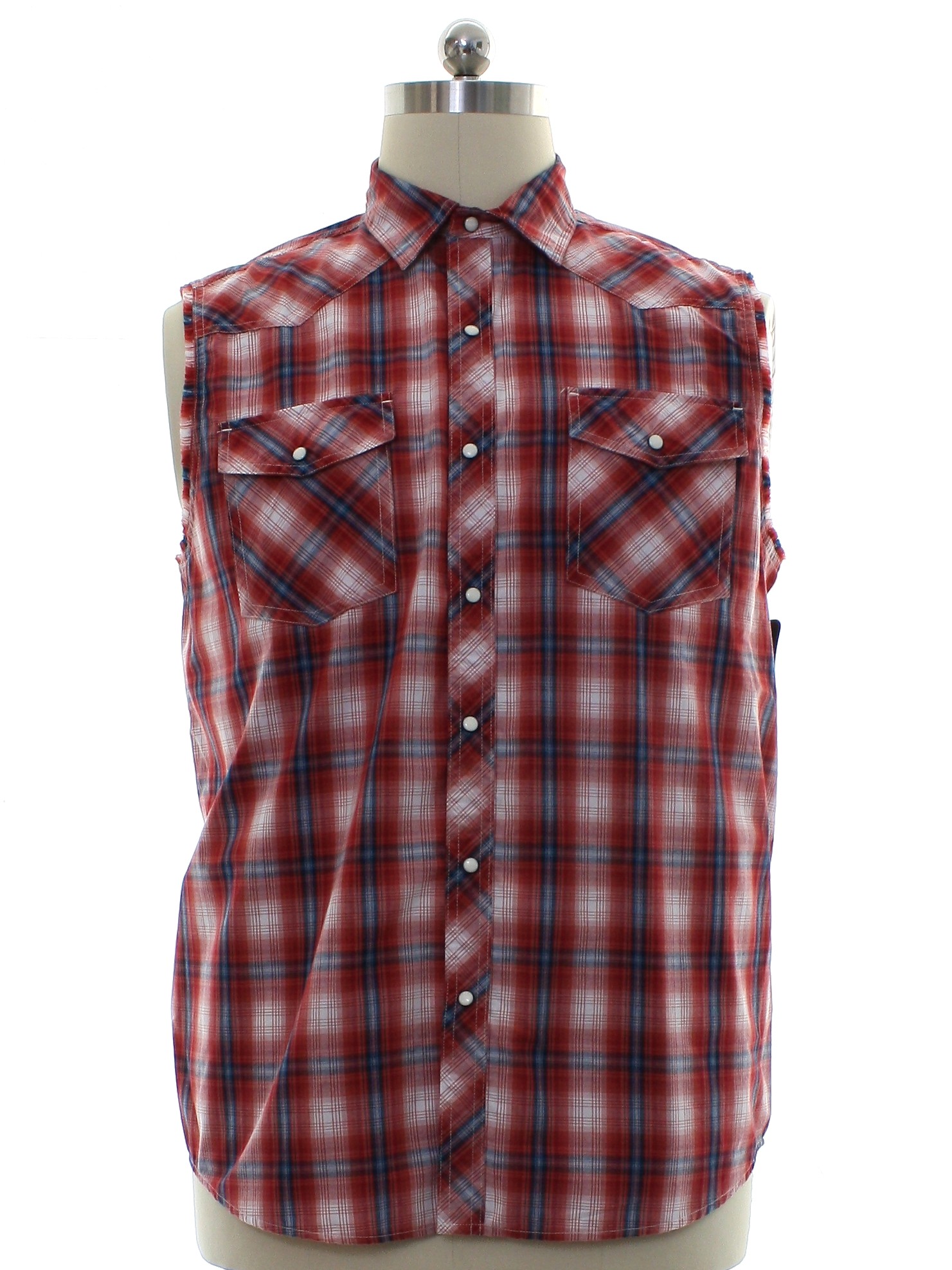 Western Shirt: 90s -C. E. Schmidt Workwear- Mens light red background ...