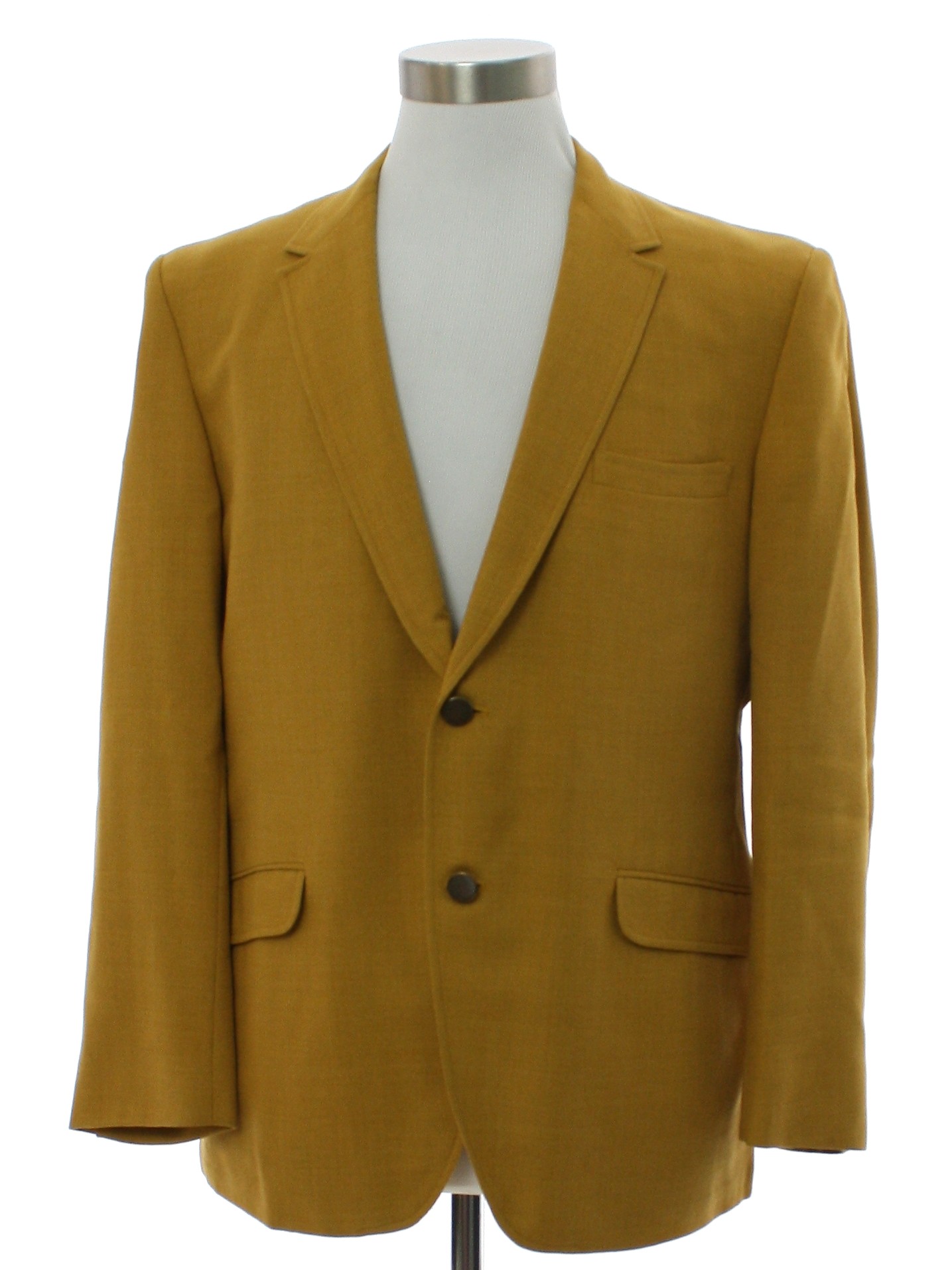 Retro Sixties Jacket: 60s -Brent- Mens harvest gold background ...