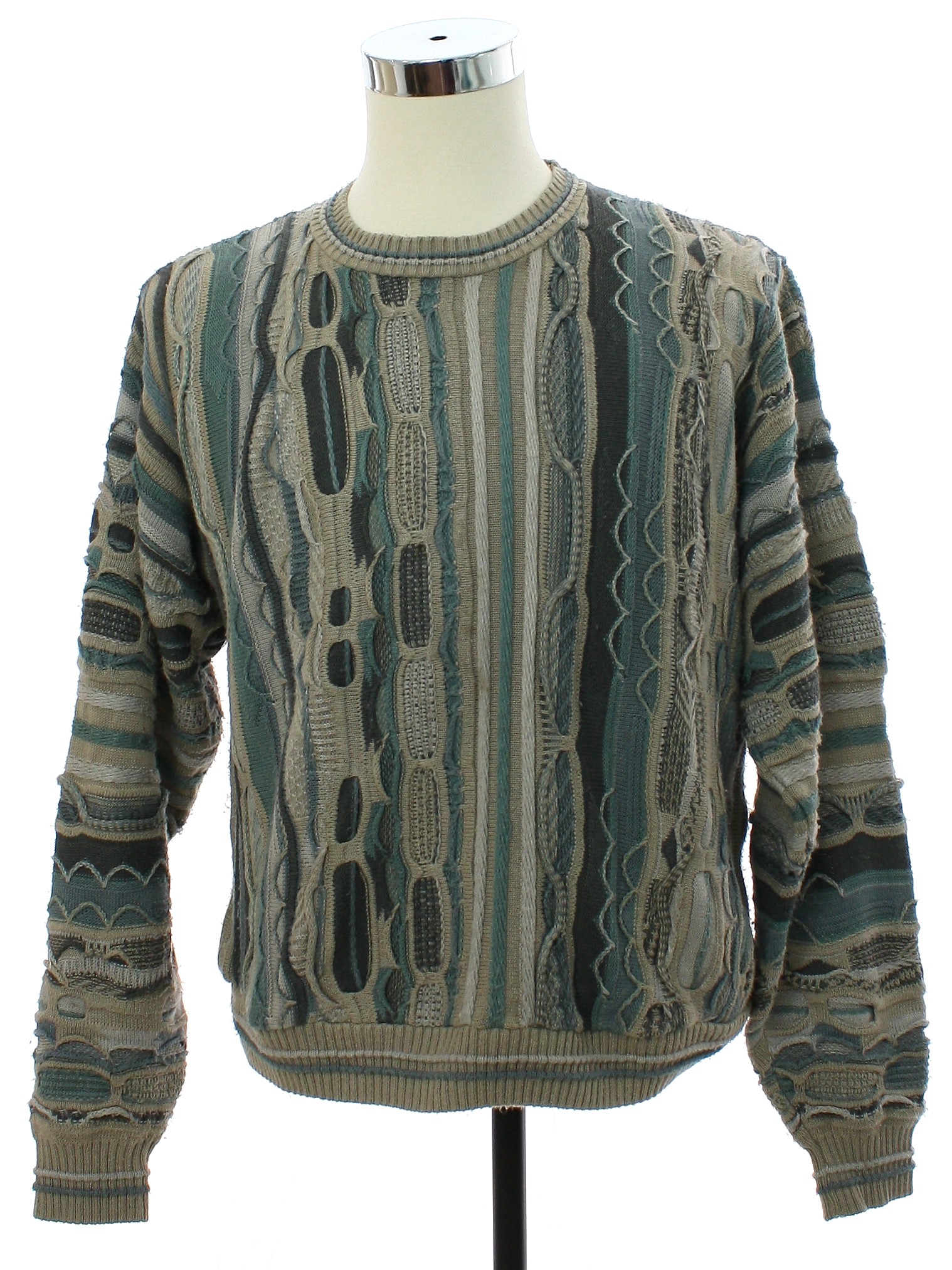 Vintage 1990's Protege Mens Coogi Inspired Cosby Style Knit fashion Sweater