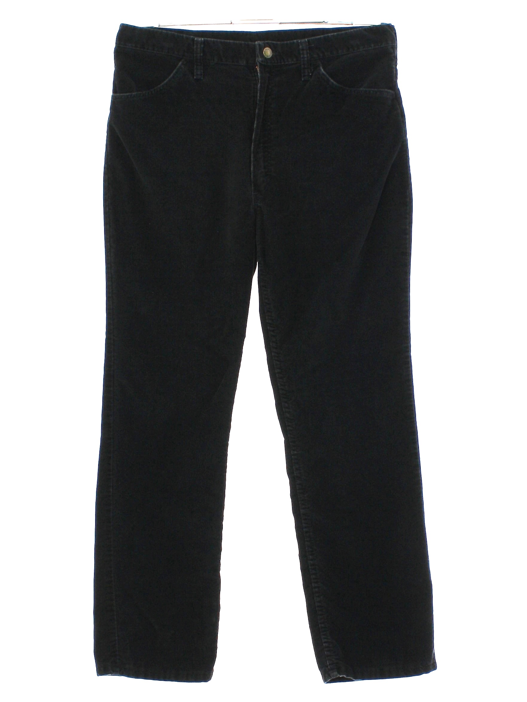 Vintage Rustler 1980s Pants: Early 80s -Rustler- Mens black solid ...