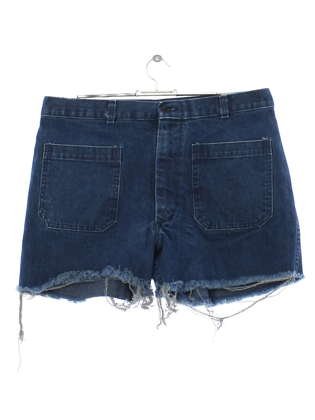 Retro 1970s Shorts: 70s style (made in 80s) -Gibraltar- Unisex blue ...