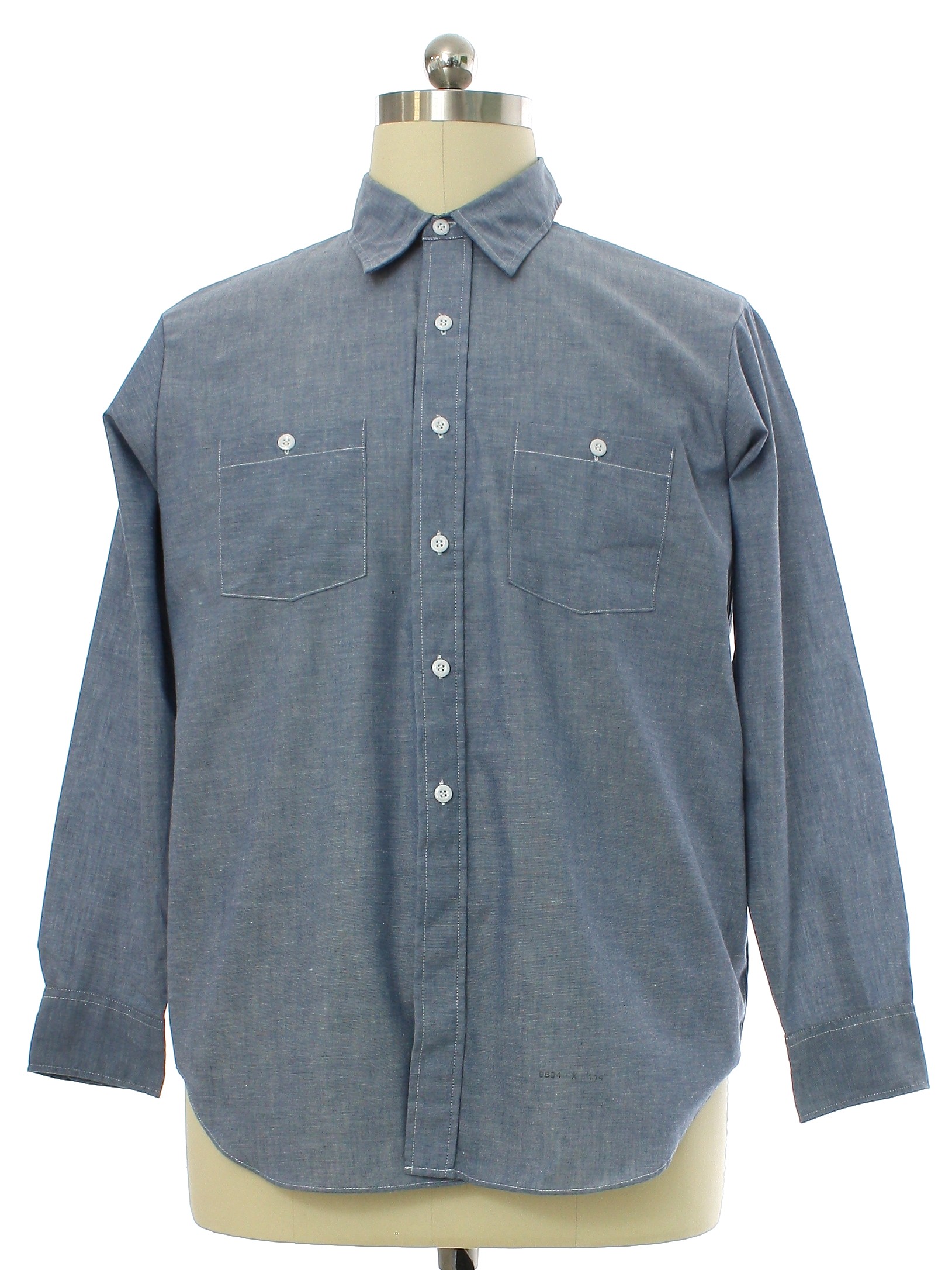 Our Best Eighties Vintage Shirt: 80s -Our Best- Mens hazy blue ...