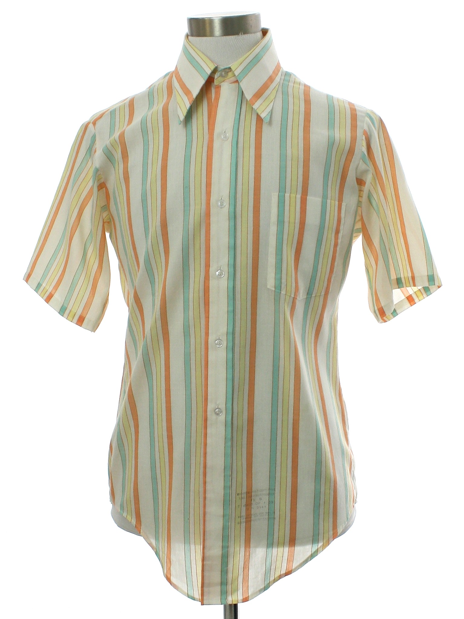 Seventies Van Heusen 417 Shirt: 70s -Van Heusen 417- Mens