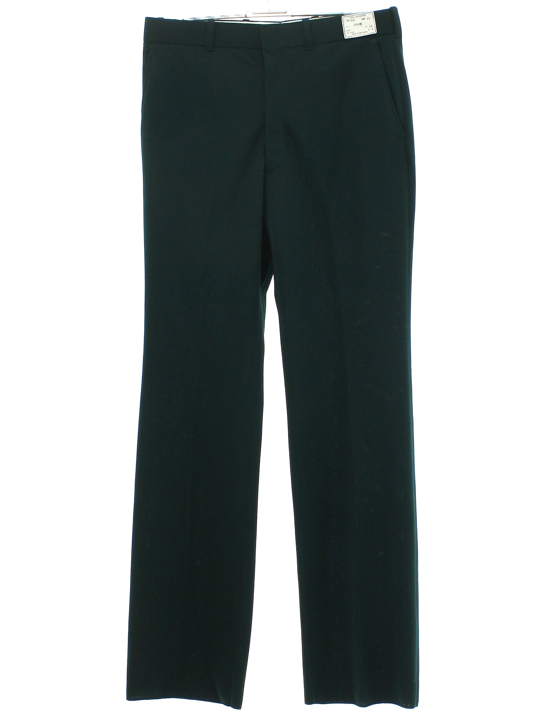 Retro 70's Pants: Late 70s -Sears Roebuck and Co.- Mens forest green ...