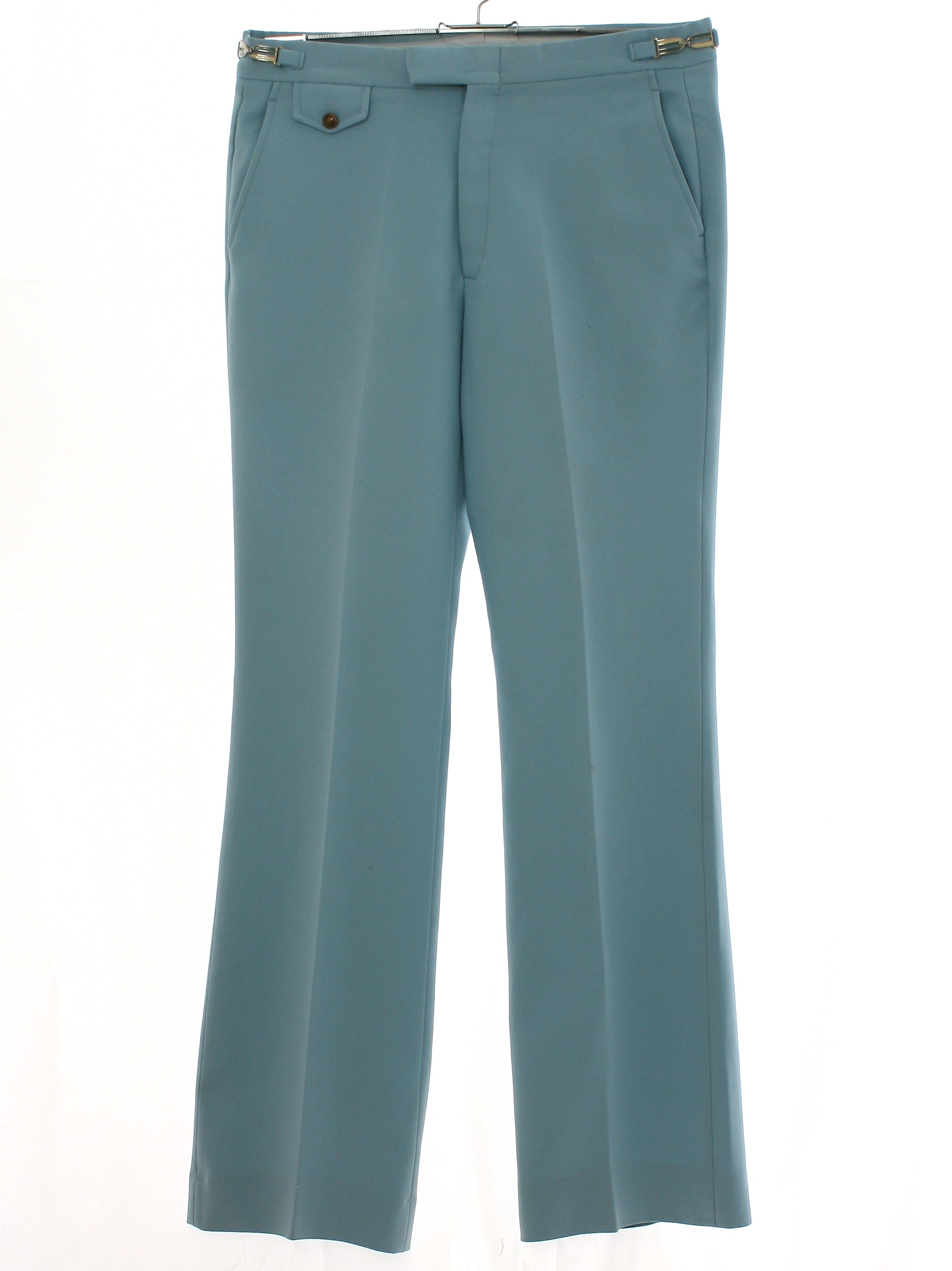 Retro 1970s Pants: 70s -Kuppenheimer Designer Slack- Mens sky blue ...