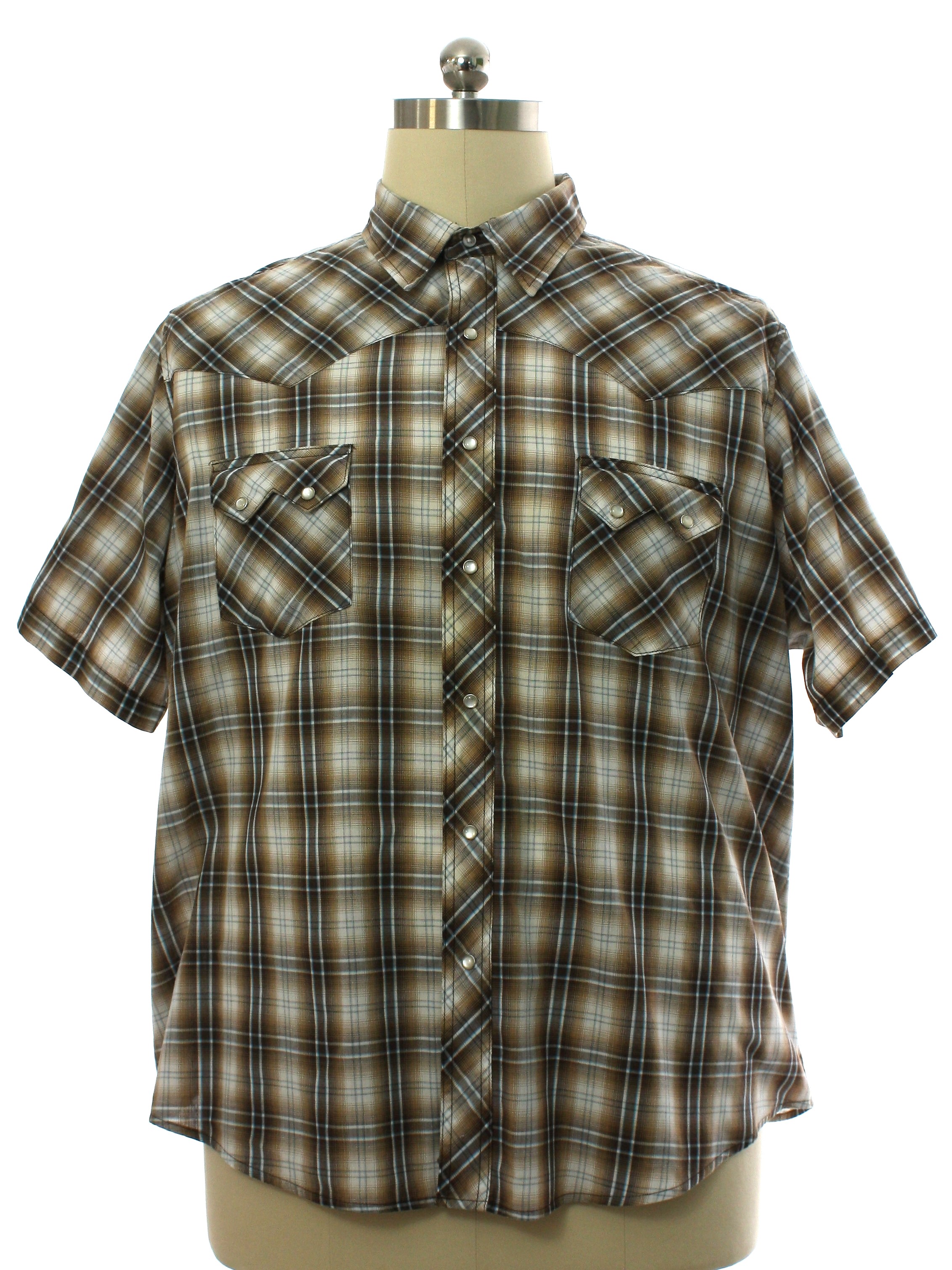 Retro 1990's Western Shirt (Wrangler) : 90s or newer -Wrangler- Mens ...