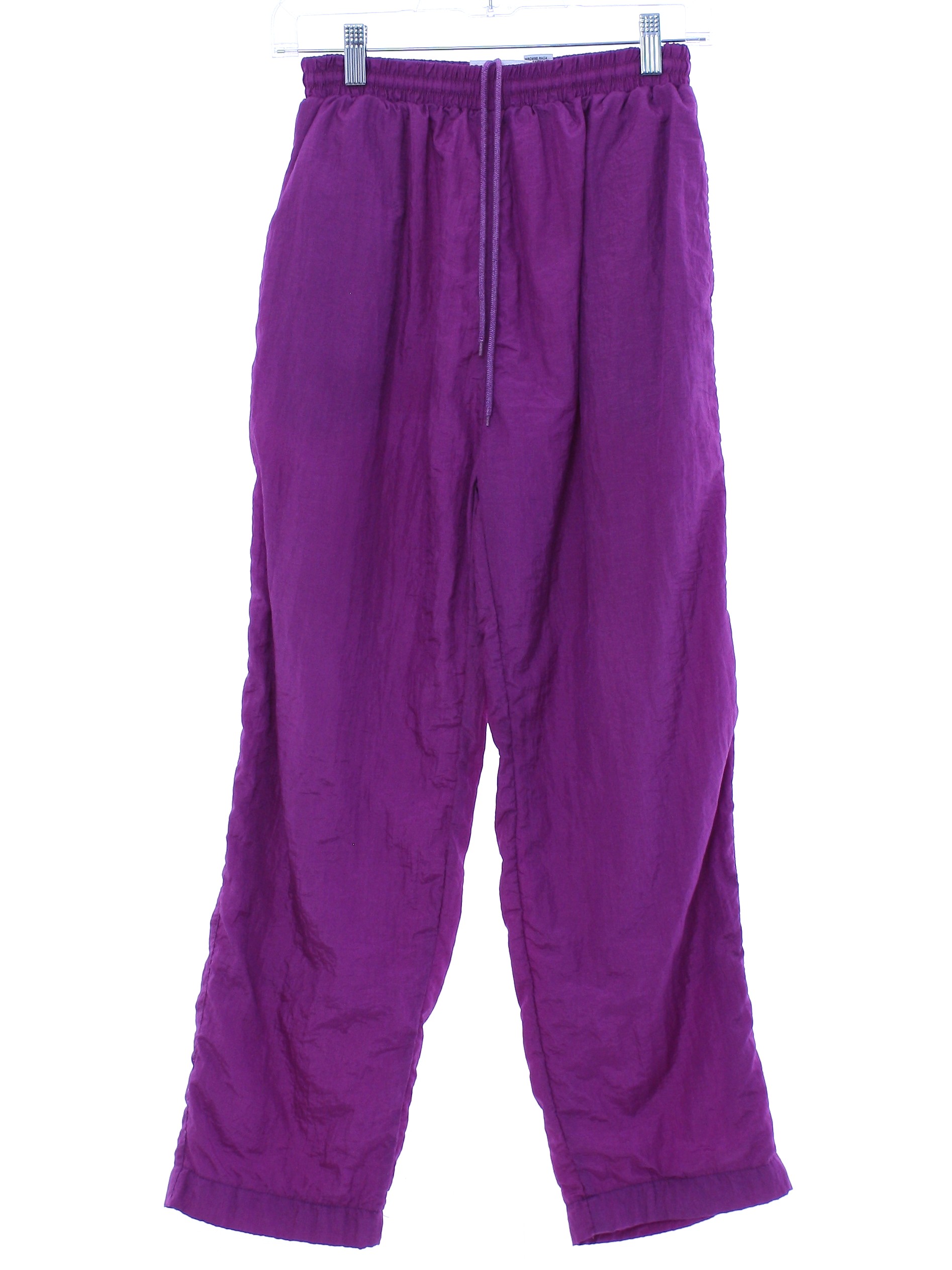 Eighties Vintage Pants: 80s -Active Attitudes- Womens orchid