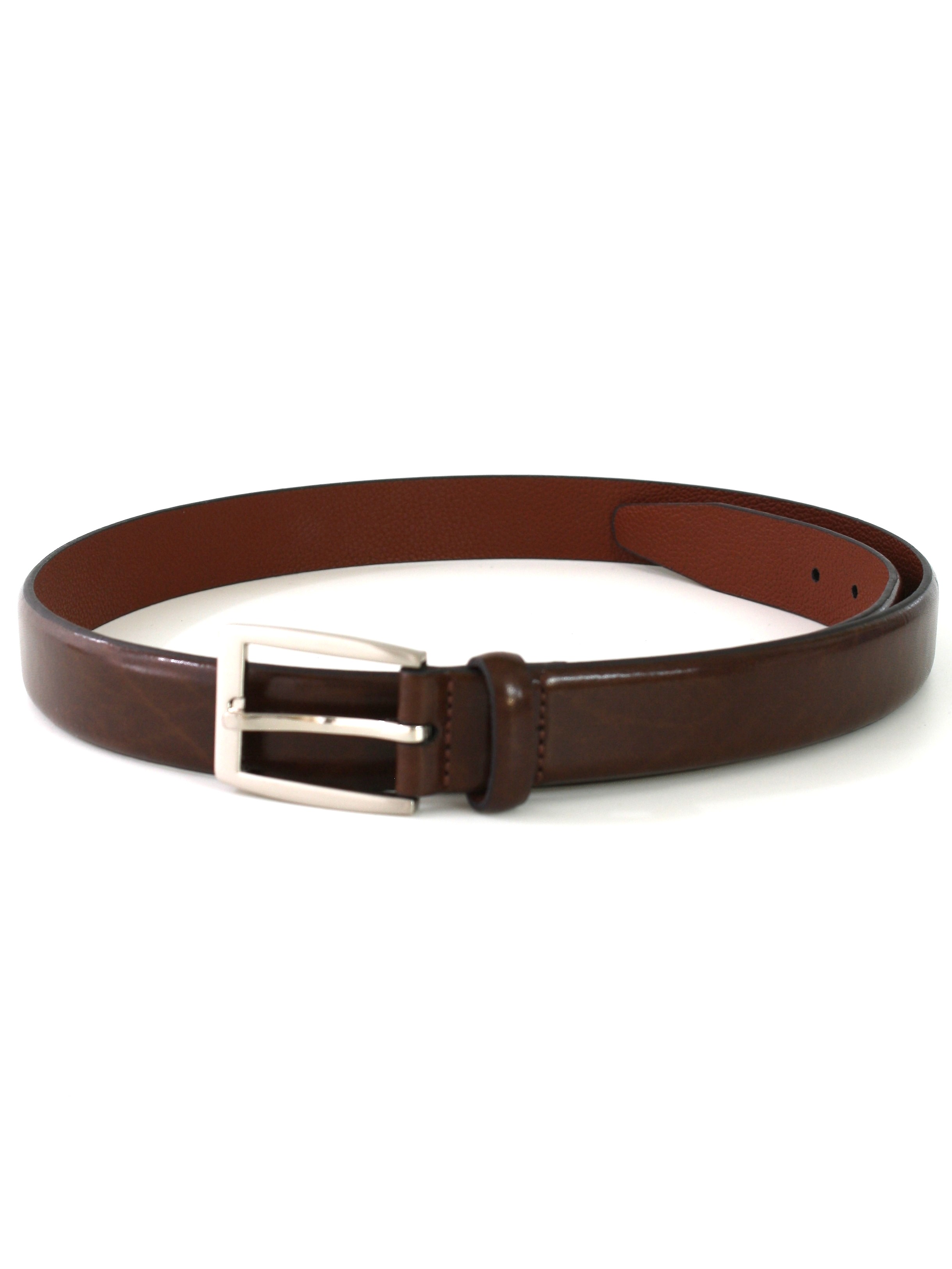 Belt: Newer Than 90s -Jos A Bank- Mens dark brown heather smooth ...