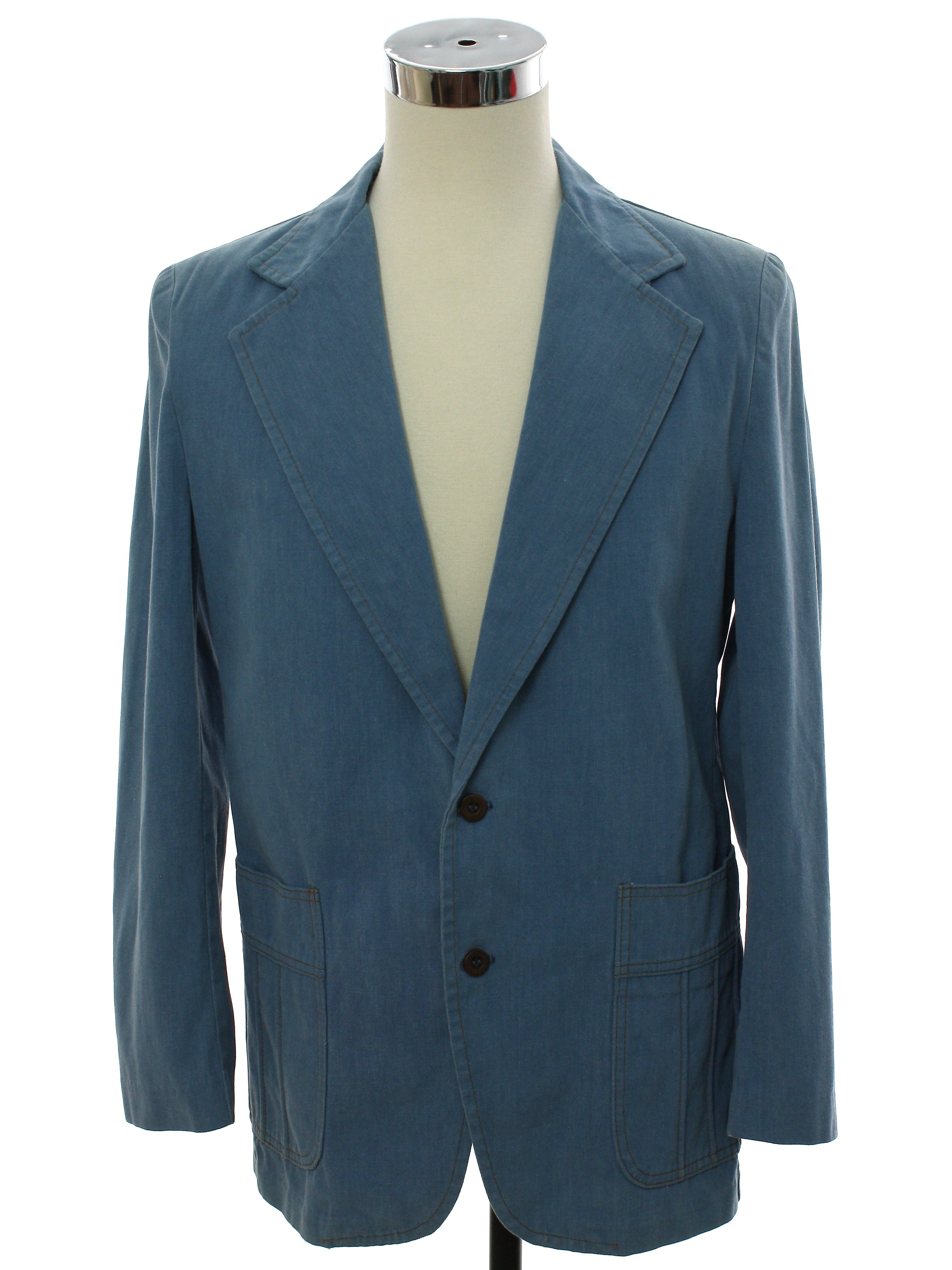 Retro 1970's Jacket (Sears) : 70s -Sears- Mens light blue background ...
