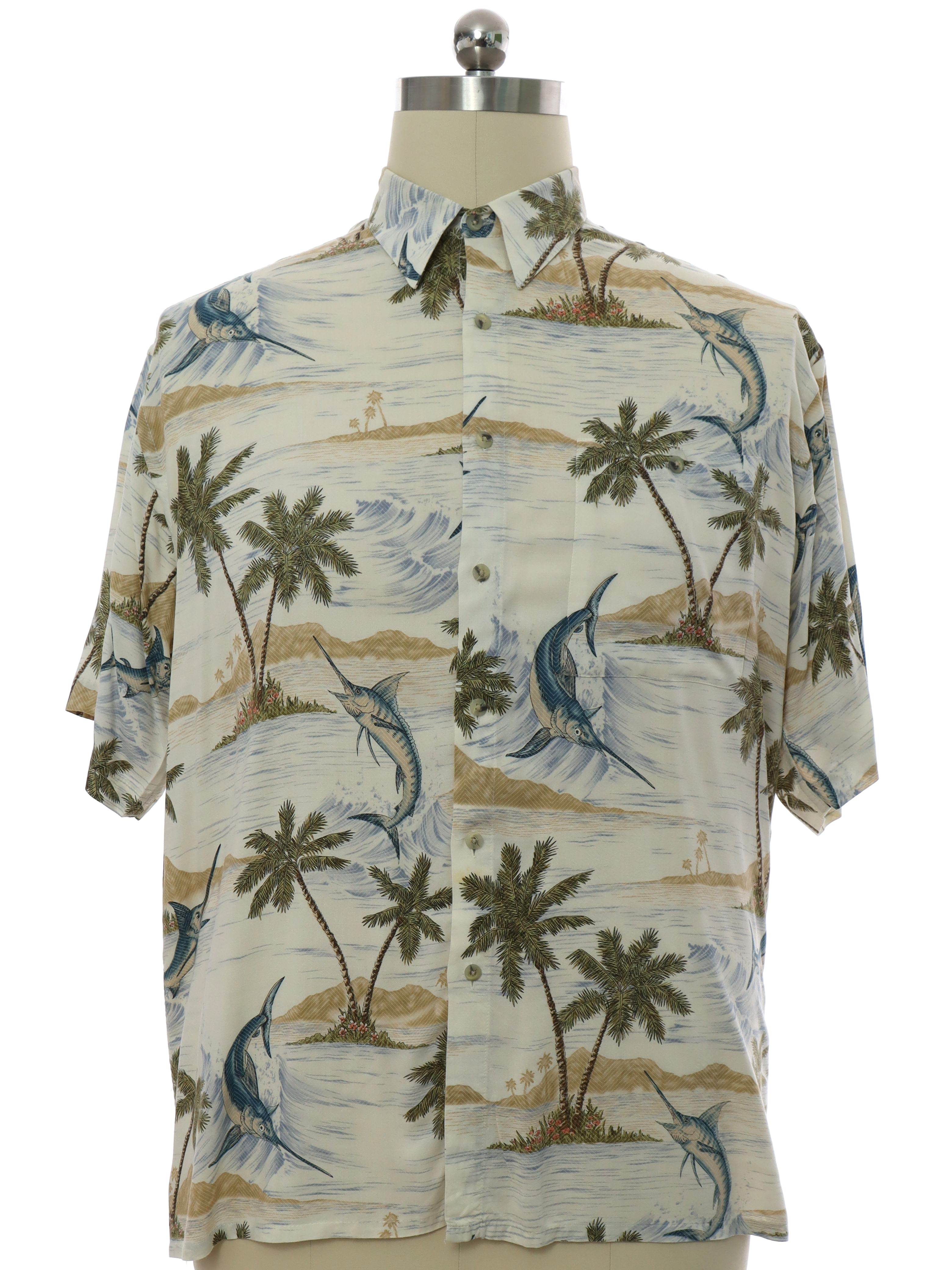 Retro 90s Hawaiian Shirt (Pierre Cardin) : 90s -Pierre Cardin- Mens ...