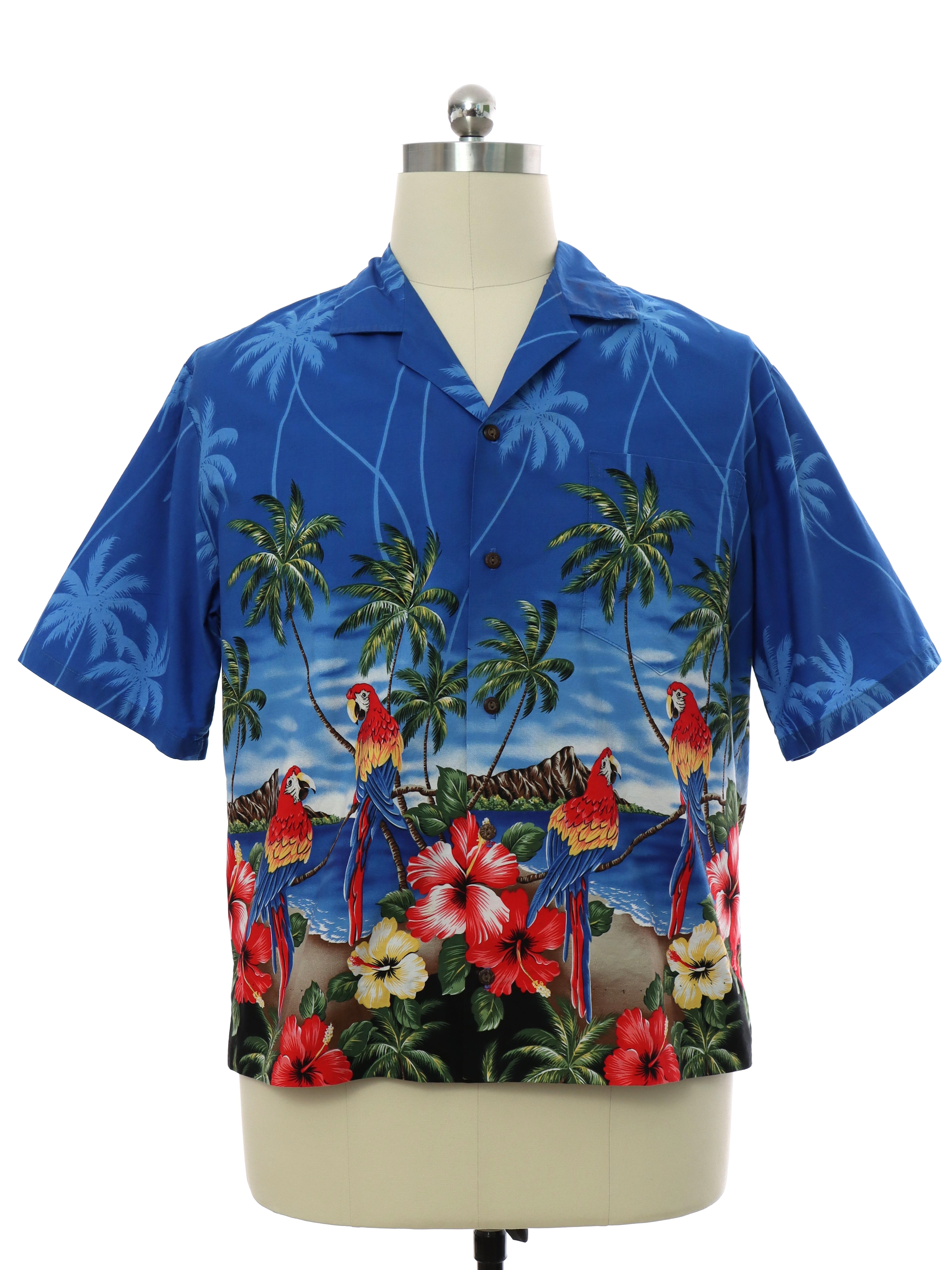 Retro Eighties Hawaiian Shirt: 80s style (made in 90s) -CT Hawaii ...