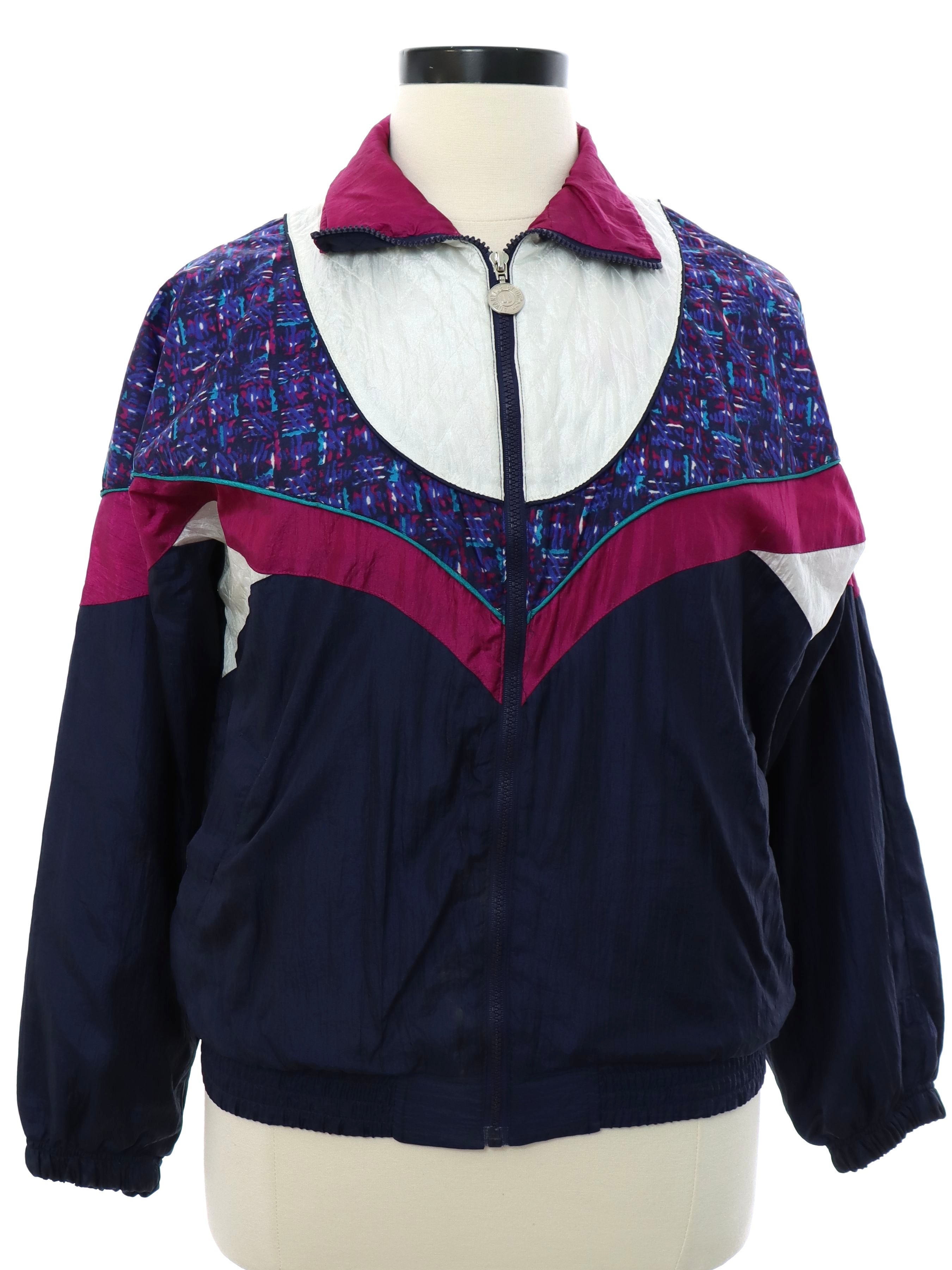 Vintage 90s Jacket: 90s -Advantage by Wilson- Womens midnight blue