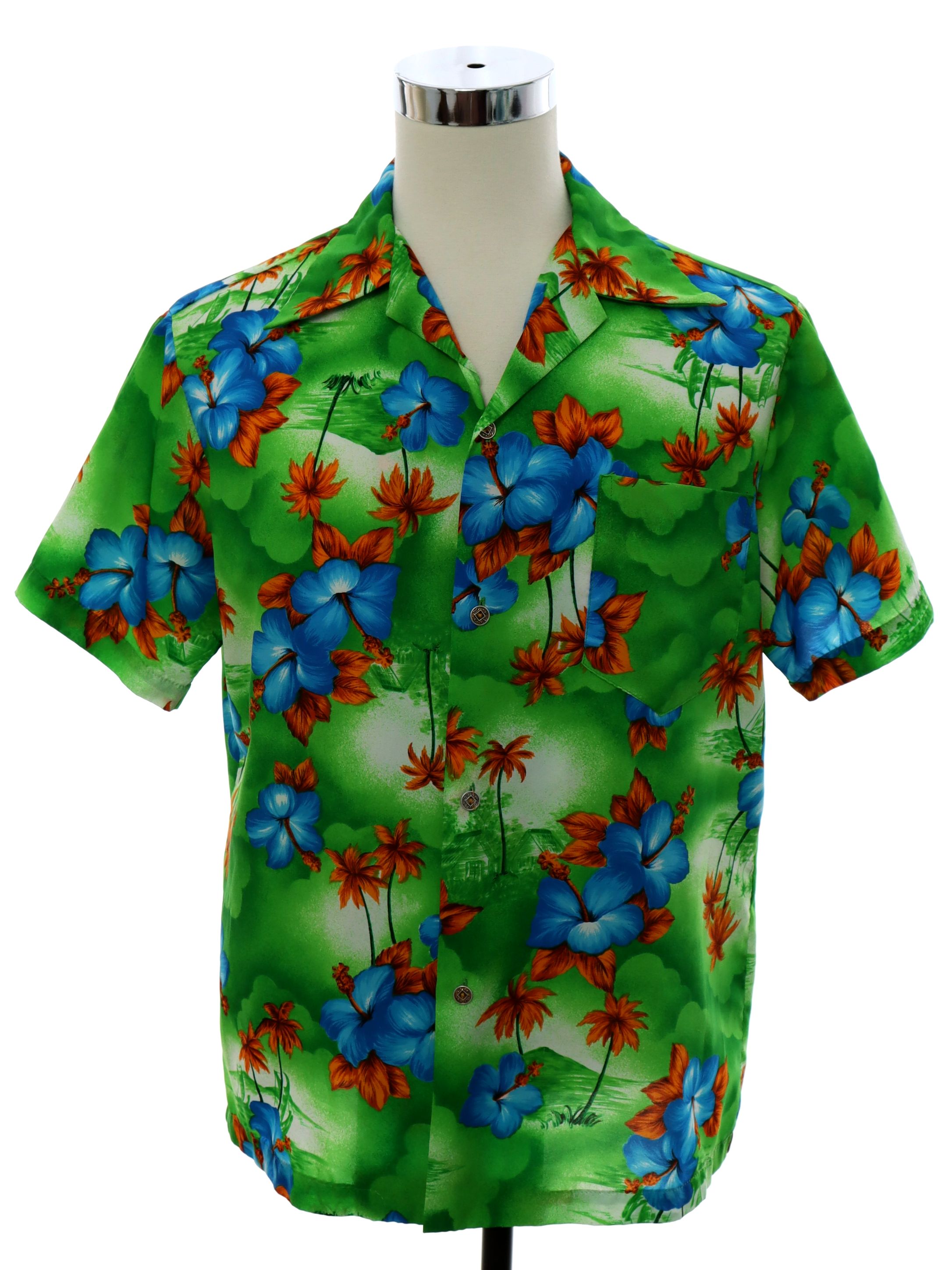 Retro 1970's Hawaiian Shirt (Home Sewn) : 70s -Home Sewn- Mens shades ...