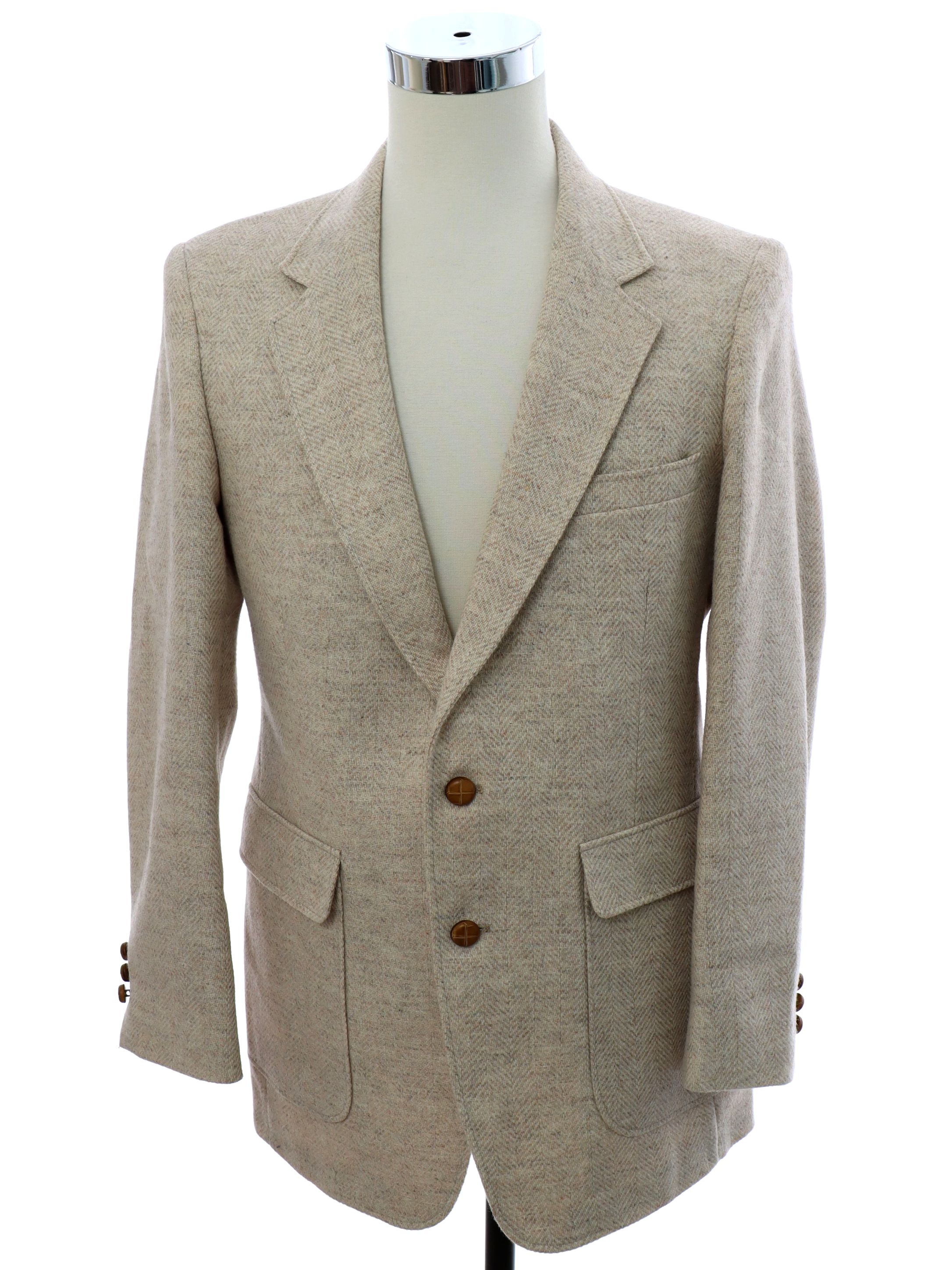 1980's Retro Jacket: 80s -Cambridge Classics for Mervyns- Mens oatmeal ...