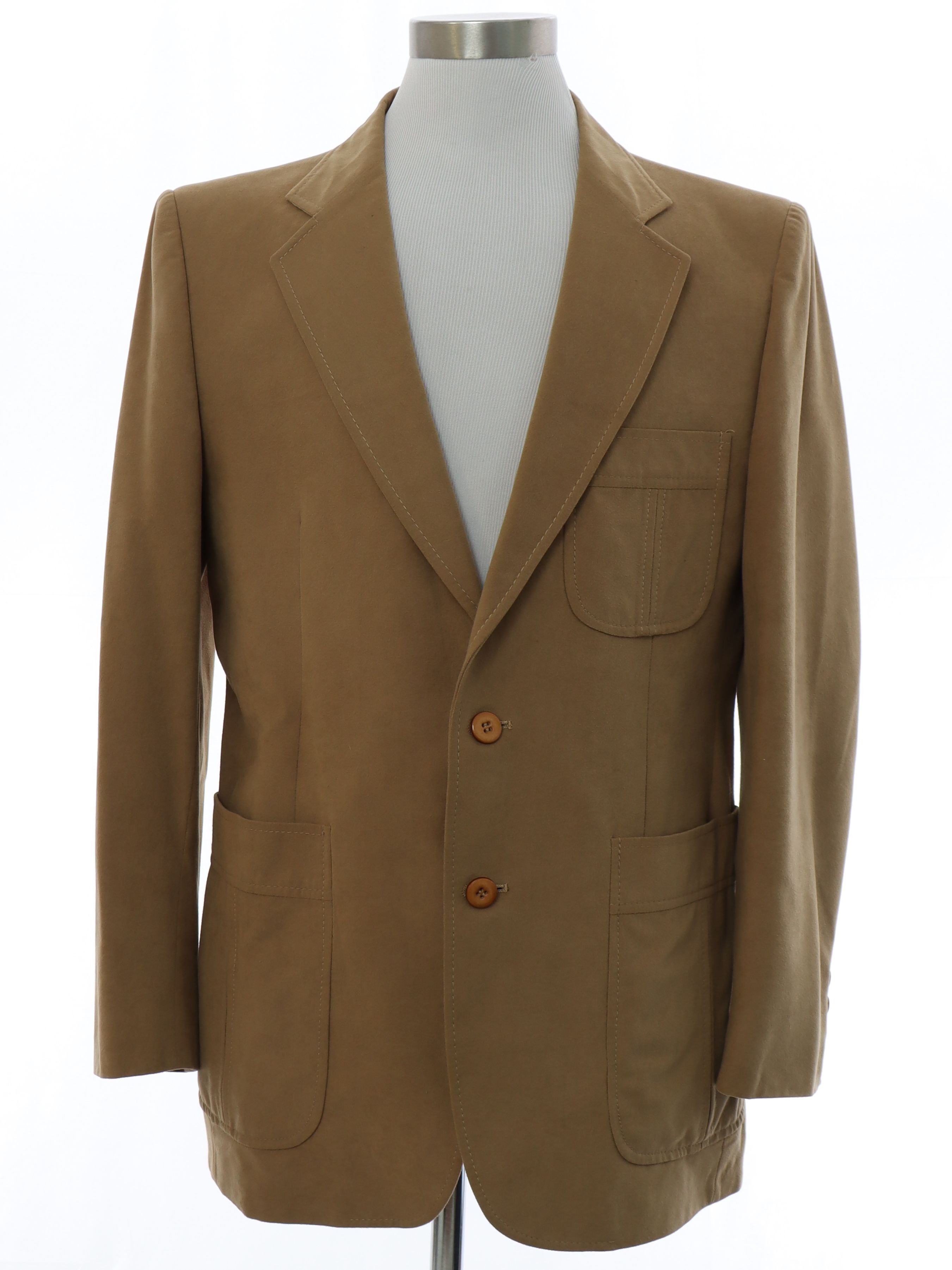 1970's Vintage The Mens Store Jacket: 70s -The Mens Store- Mens tan ...