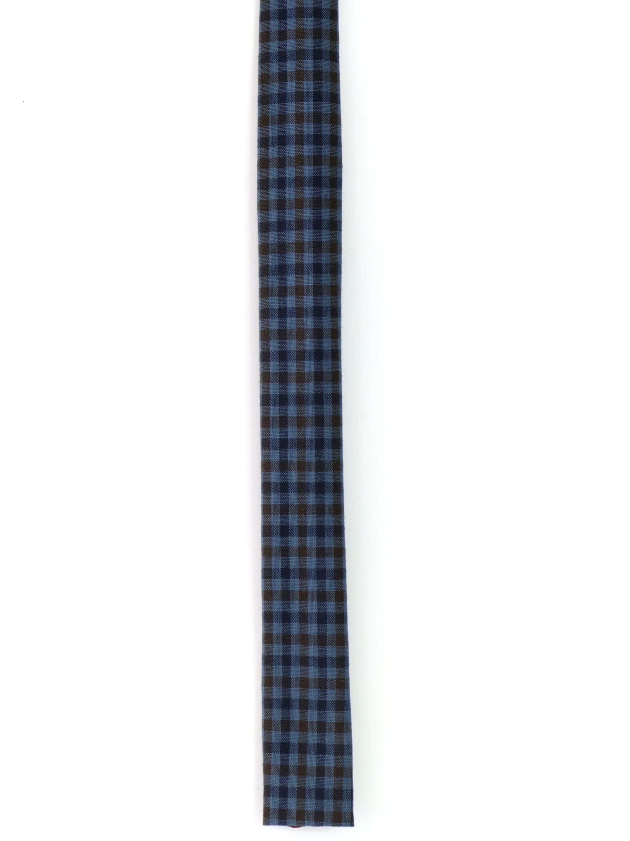 Vintage 1960's Neck Tie: 60s -Label Missing- Mens shades of blue