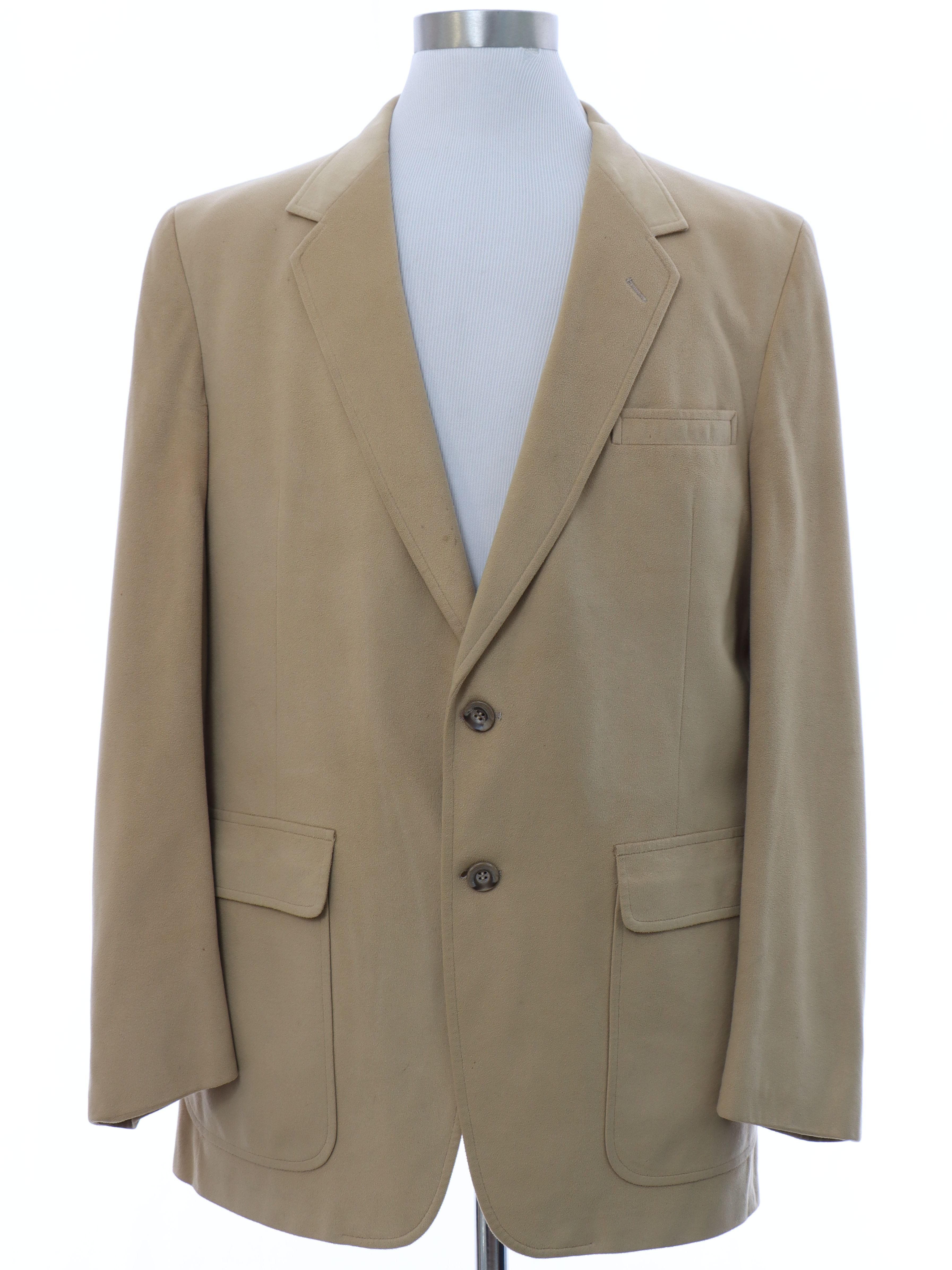 1980s Christian Brooks Jacket: 80s -Christian Brooks- Mens buckskin tan ...