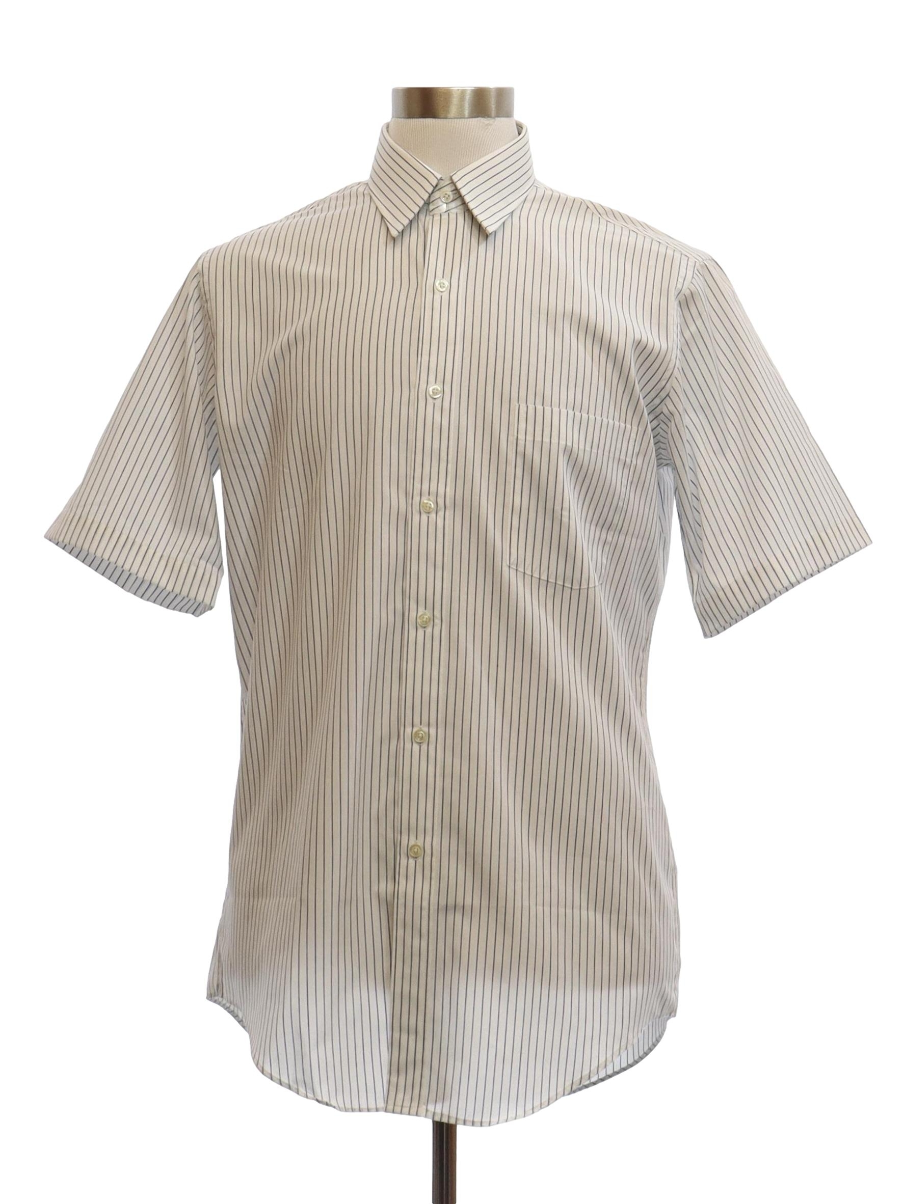 Retro 70's Shirt: Late 70s or early 80s -Savile Row- Mens white ...