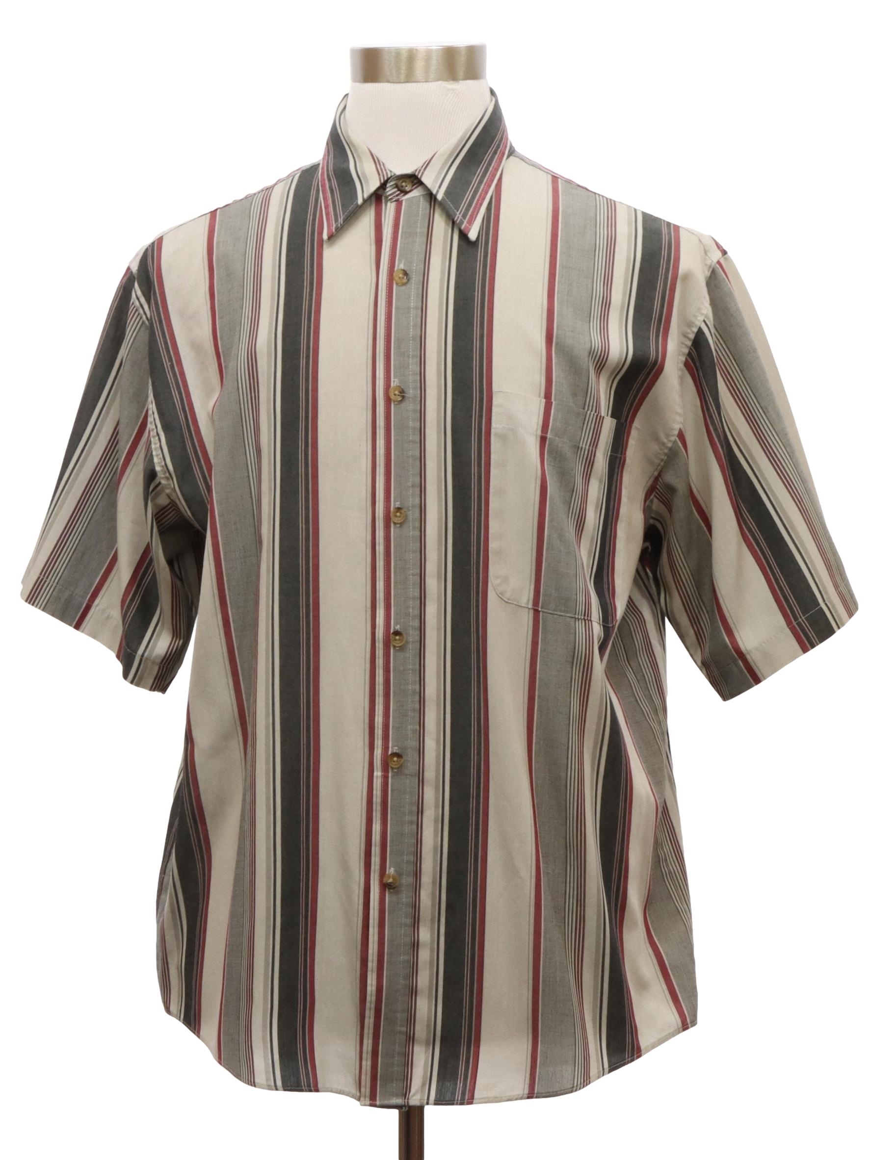 Retro Eighties Shirt: 80s -Puritan- Mens shades of gray and burgundy ...