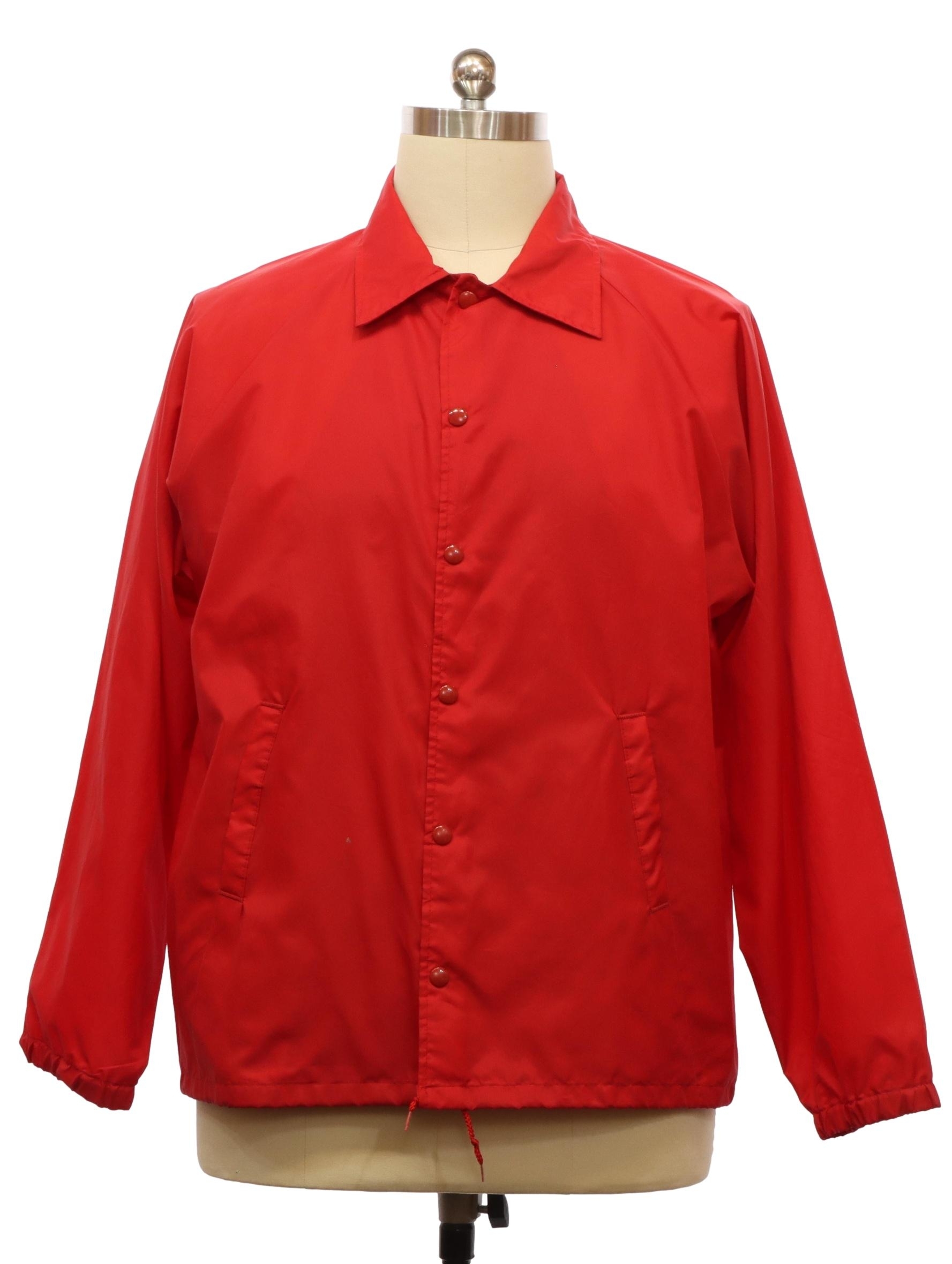 Retro 80s Jacket (Hartwell) : 80s -Hartwell- Mens red nylon shell ...