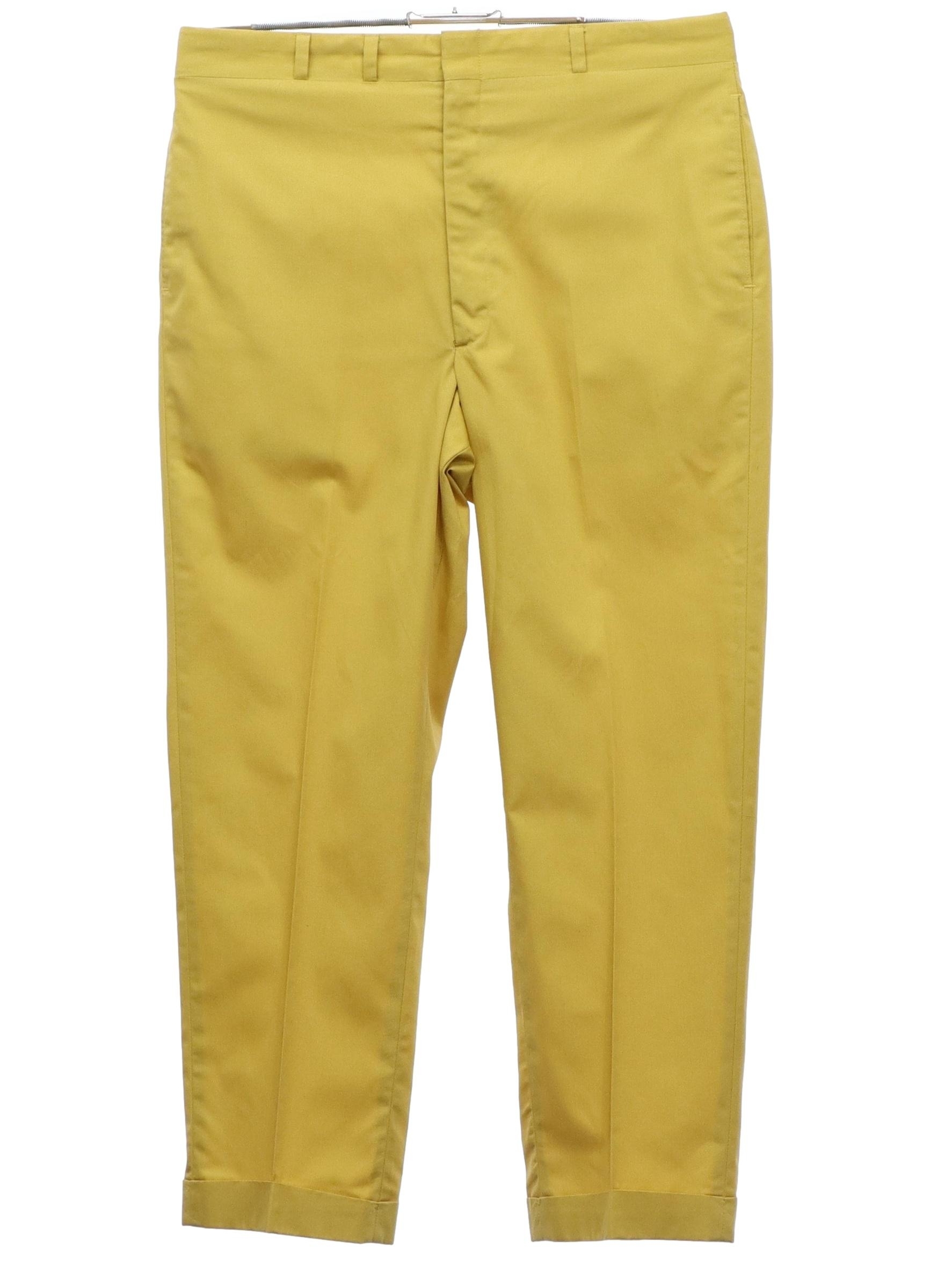 Relco Mens Tweed Multi Check Sta-Press Mod Golf Trousers - Retro Star