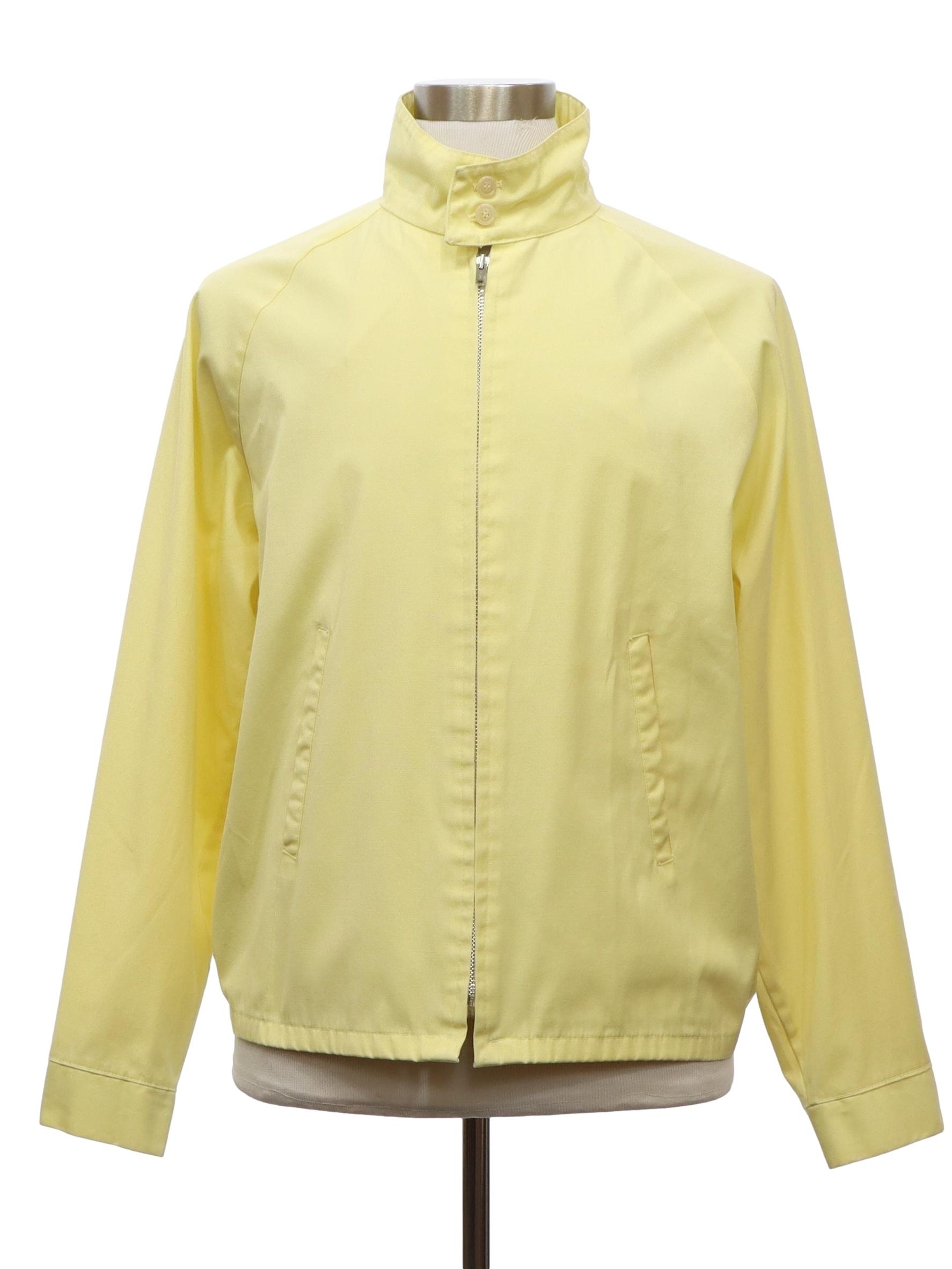 60s Vintage John Blair Jacket: 60s -John Blair- Mens butter yellow