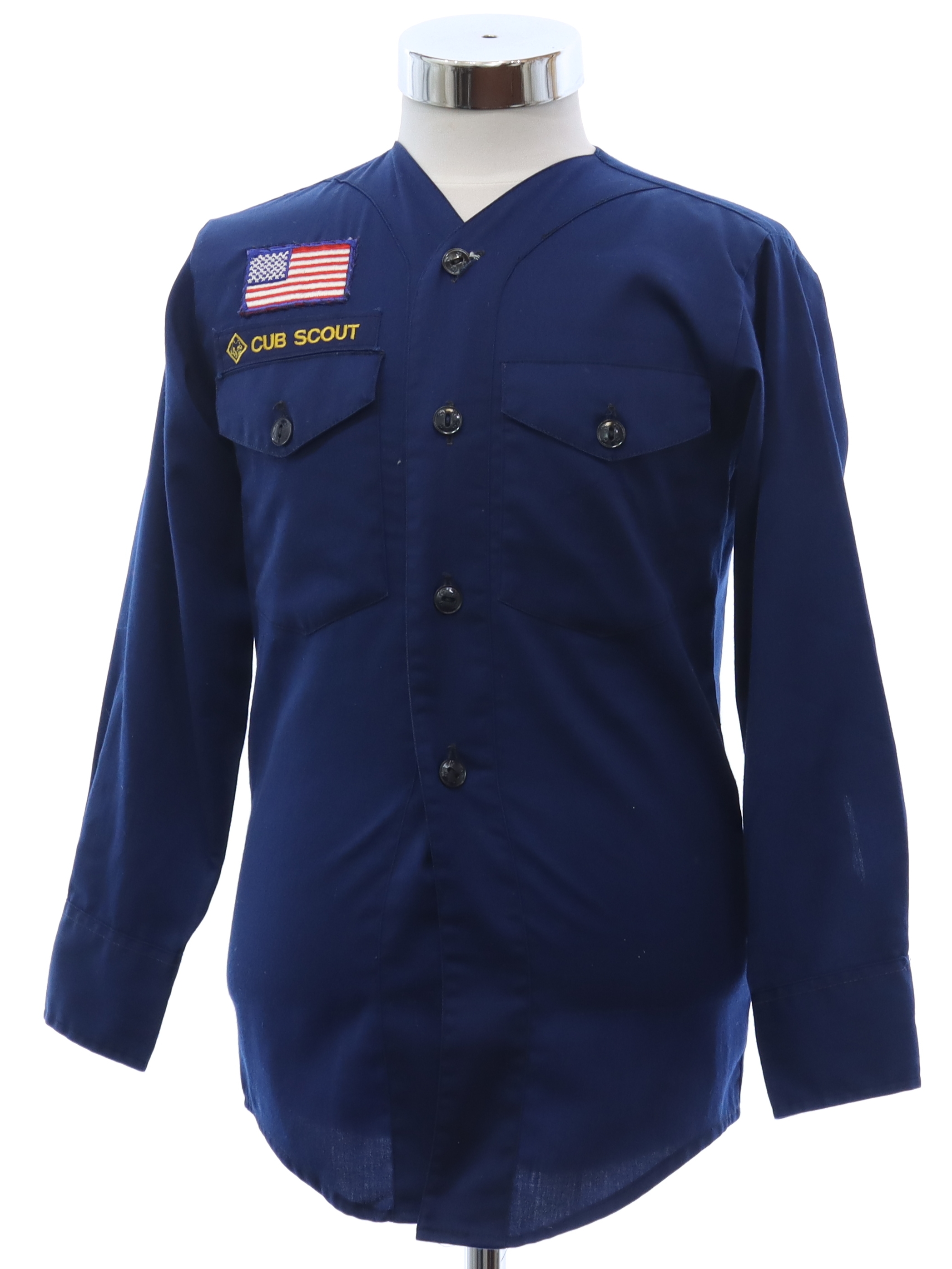 Vintage Cub Scouts Uniforms / 1970s / Blue