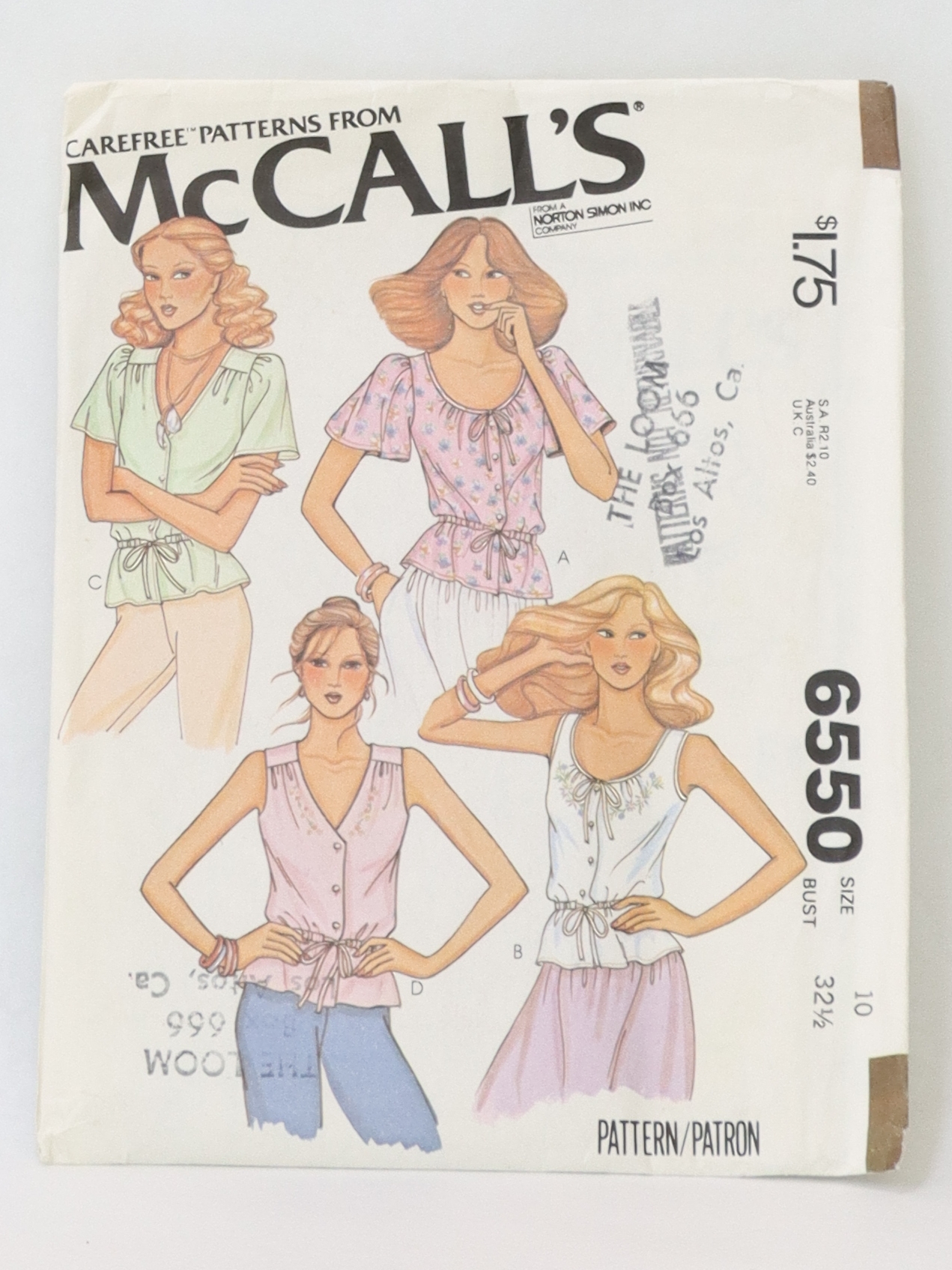 1970s Sewing Pattern Mccalls Pattern No 6550 70s Mccalls Pattern No 6550 Womens Set Of 3756