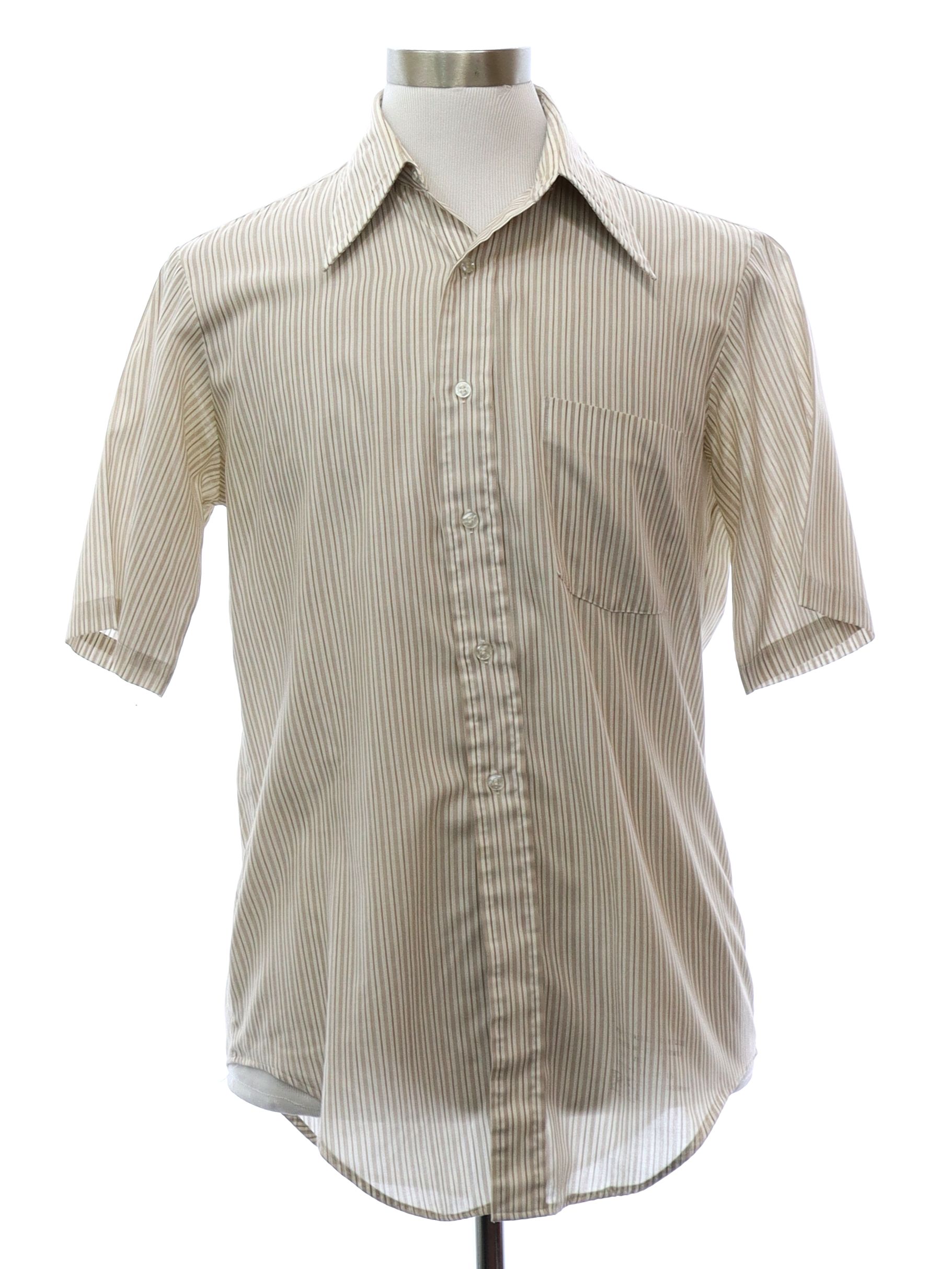 Retro 1970s Shirt: 70s -Kent Collection by Arrow- Mens white background ...