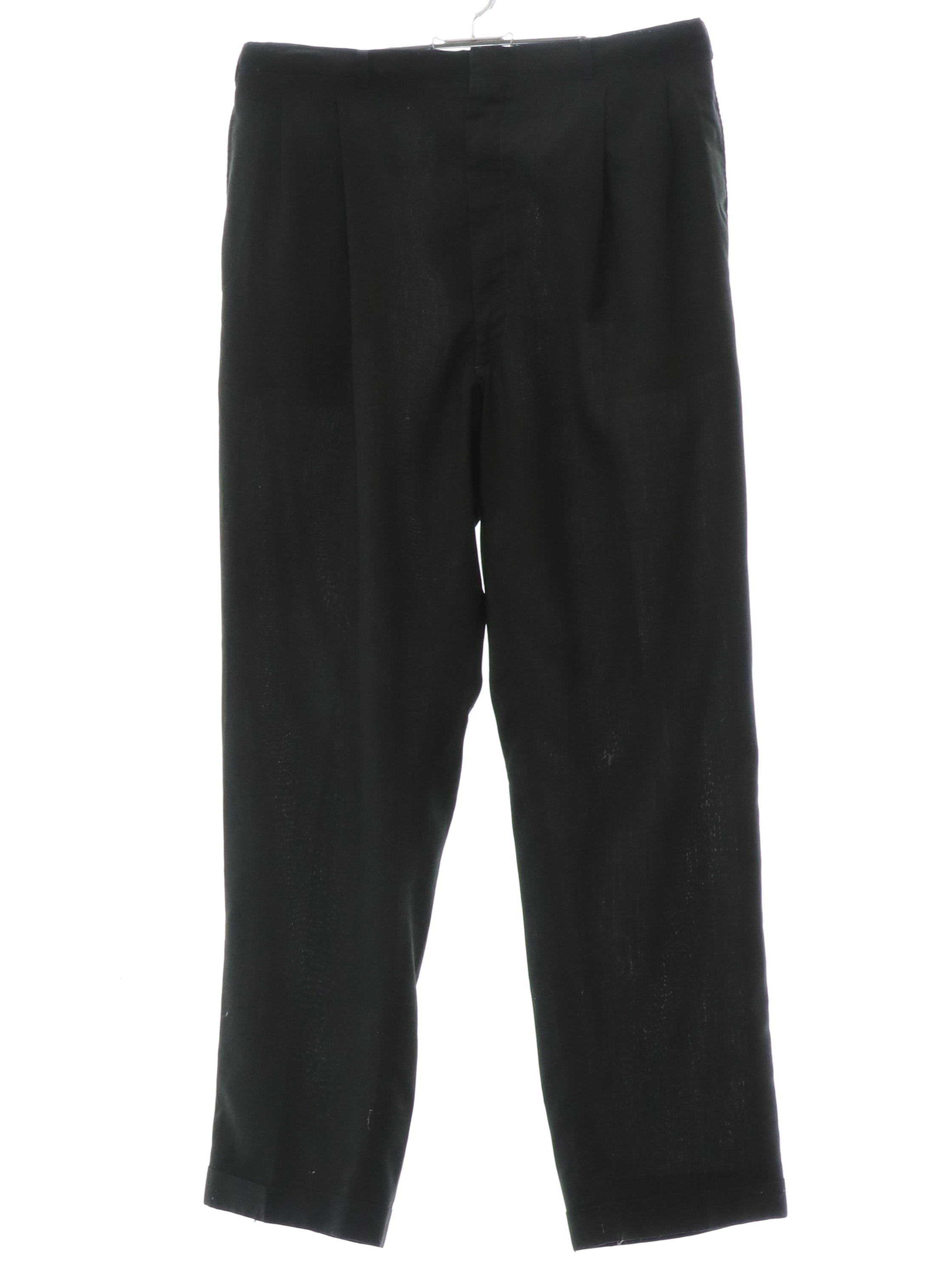 Retro 1950's Pants (Mayfair Slacks) : 50s -Mayfair Slacks- Mens black ...