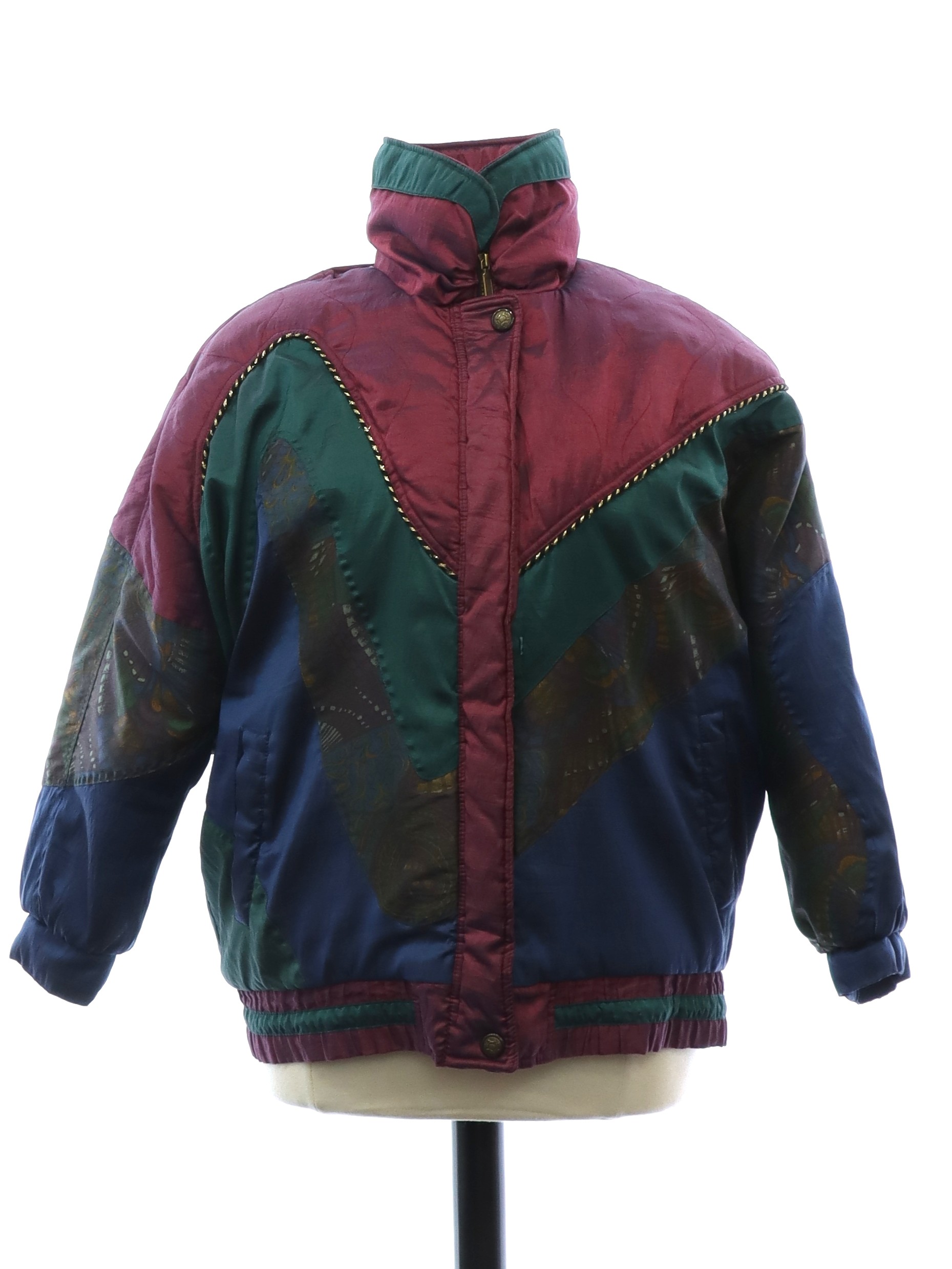 Jacket: 90s (Early y2k 2000s) - British Mist- Womens multi color