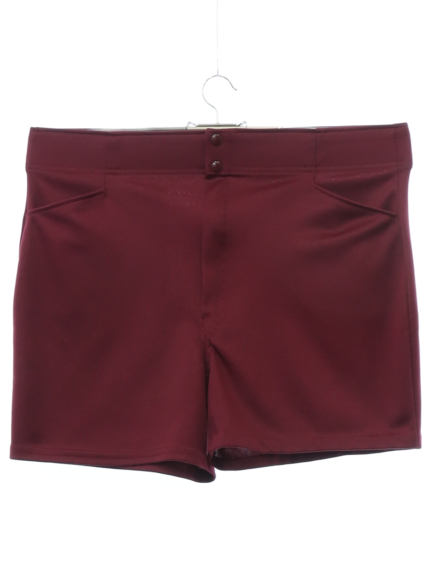 1990's Vintage Voit Shorts: Early 90s -Voit- Mens burgundy polyester ...