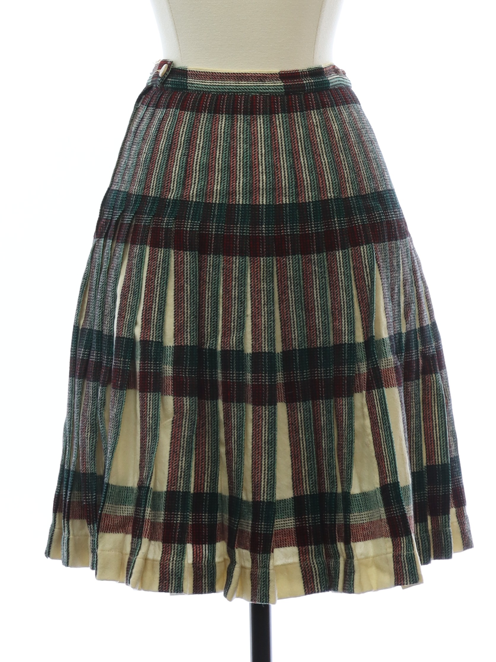 Vintage popular 1950-60s wool skirt