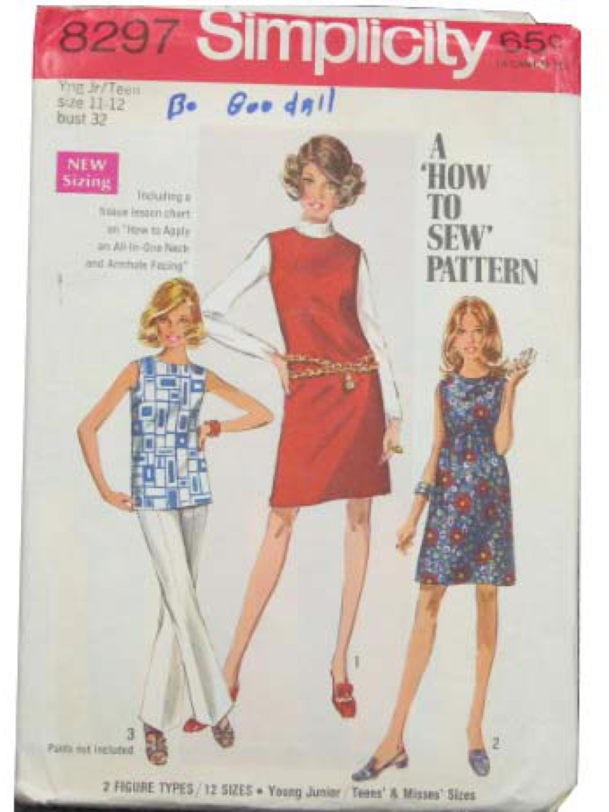 60s Vintage Simplicity 8297 Sewing Pattern: 60s -Simplicity 8297- Young ...