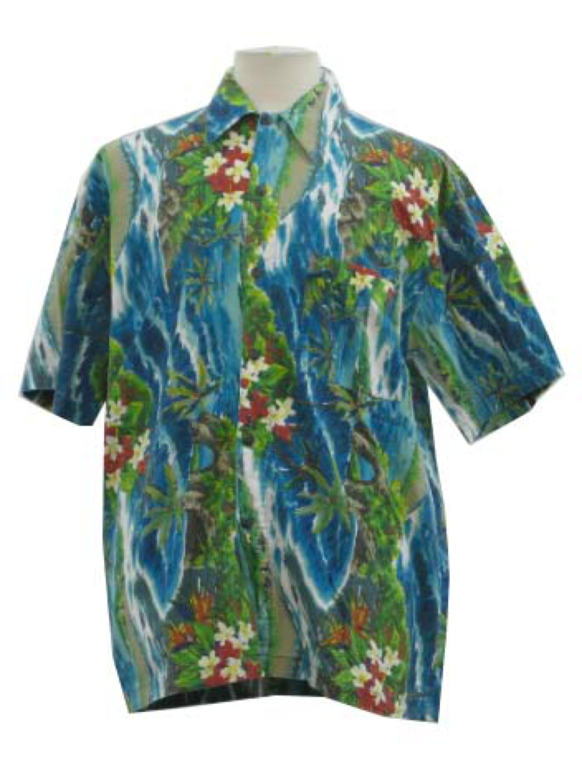 Roundy Bay Nineties Vintage Hawaiian Shirt: 90s -Roundy Bay- Mens ...