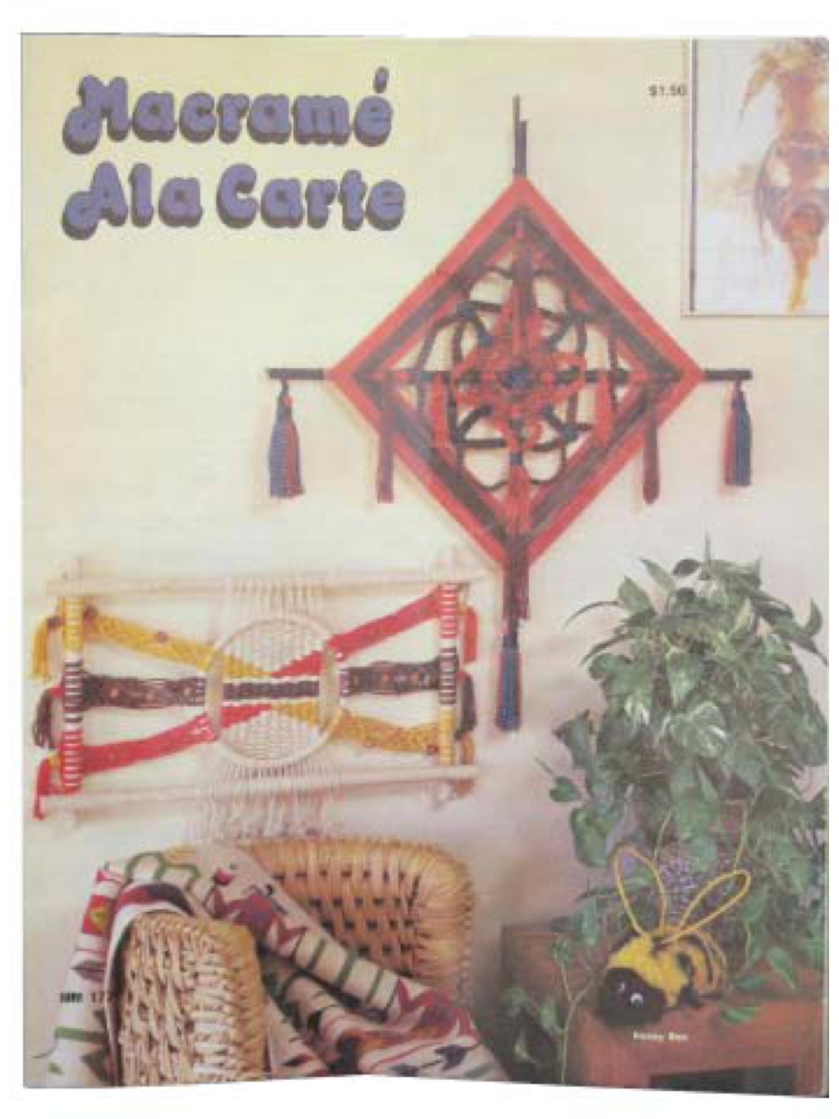1970s Vintage Sewing Pattern: 1977 -Macrame Ala Carte- Macrame