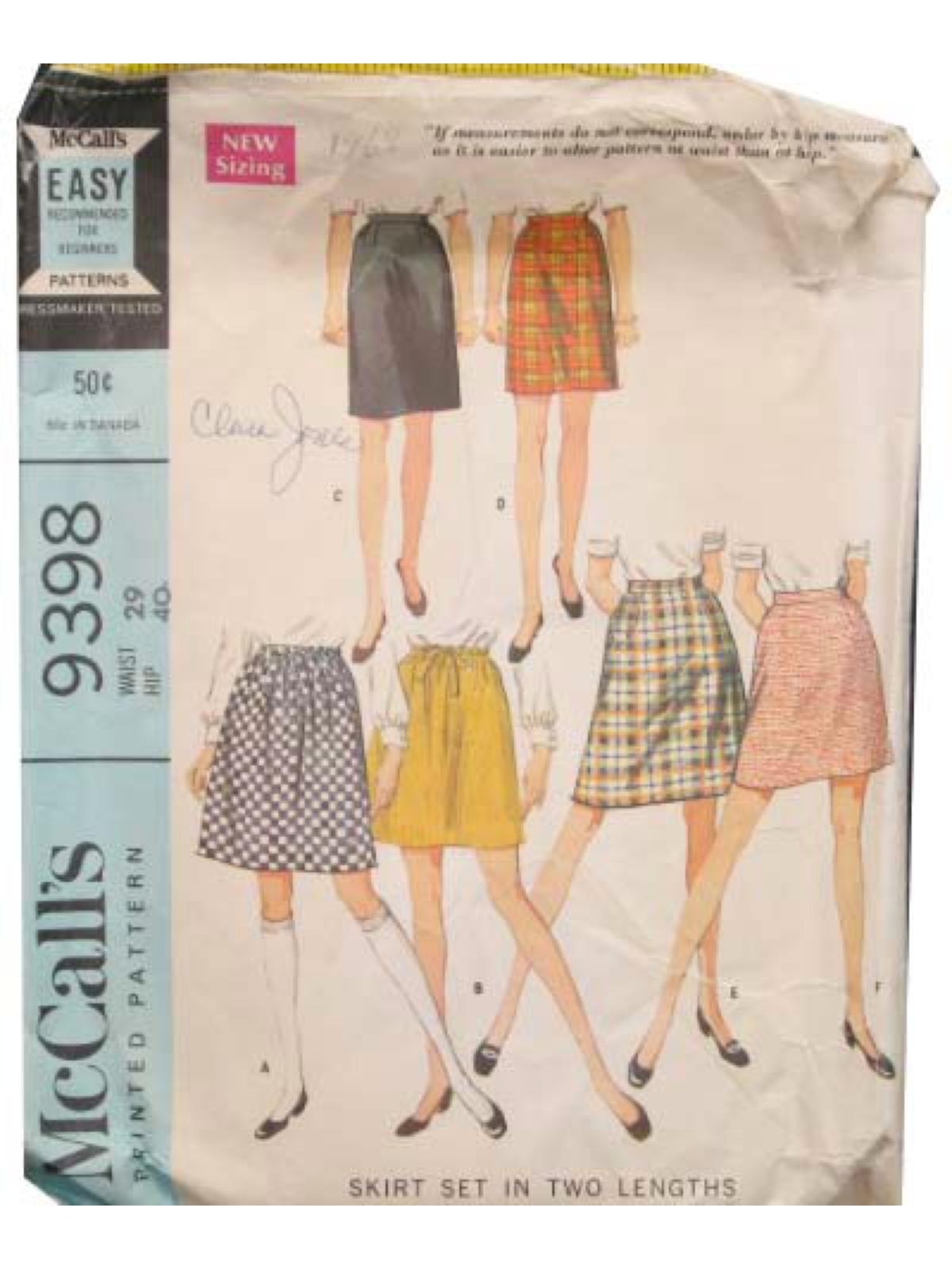 60s shop skirt pattern