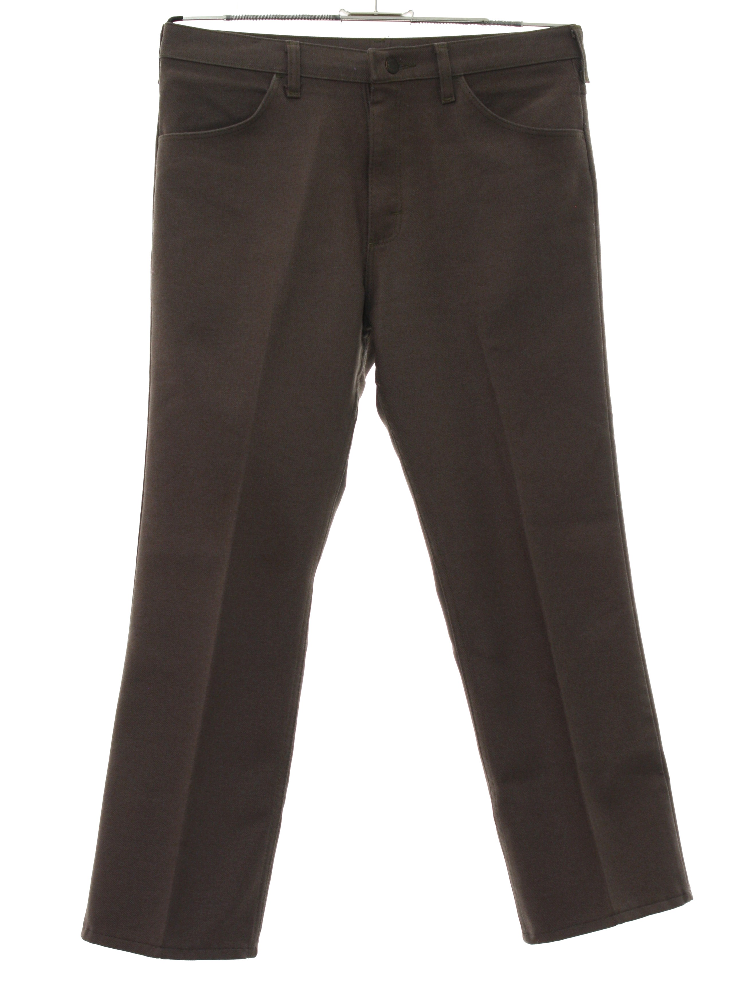 Wrangler 1970s Vintage Flared Pants / Flares: 70s -Wrangler- Mens mocha ...