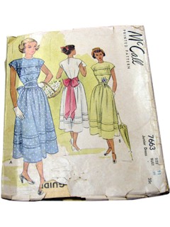 1940's Womens Dress Pattern