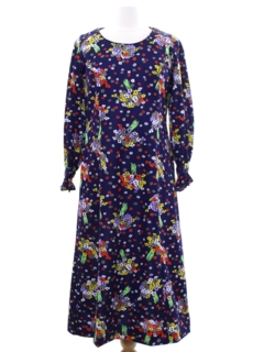 1970's Womens A-Line Knit Dress
