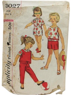 1950's Womens/Child Dress Pattern